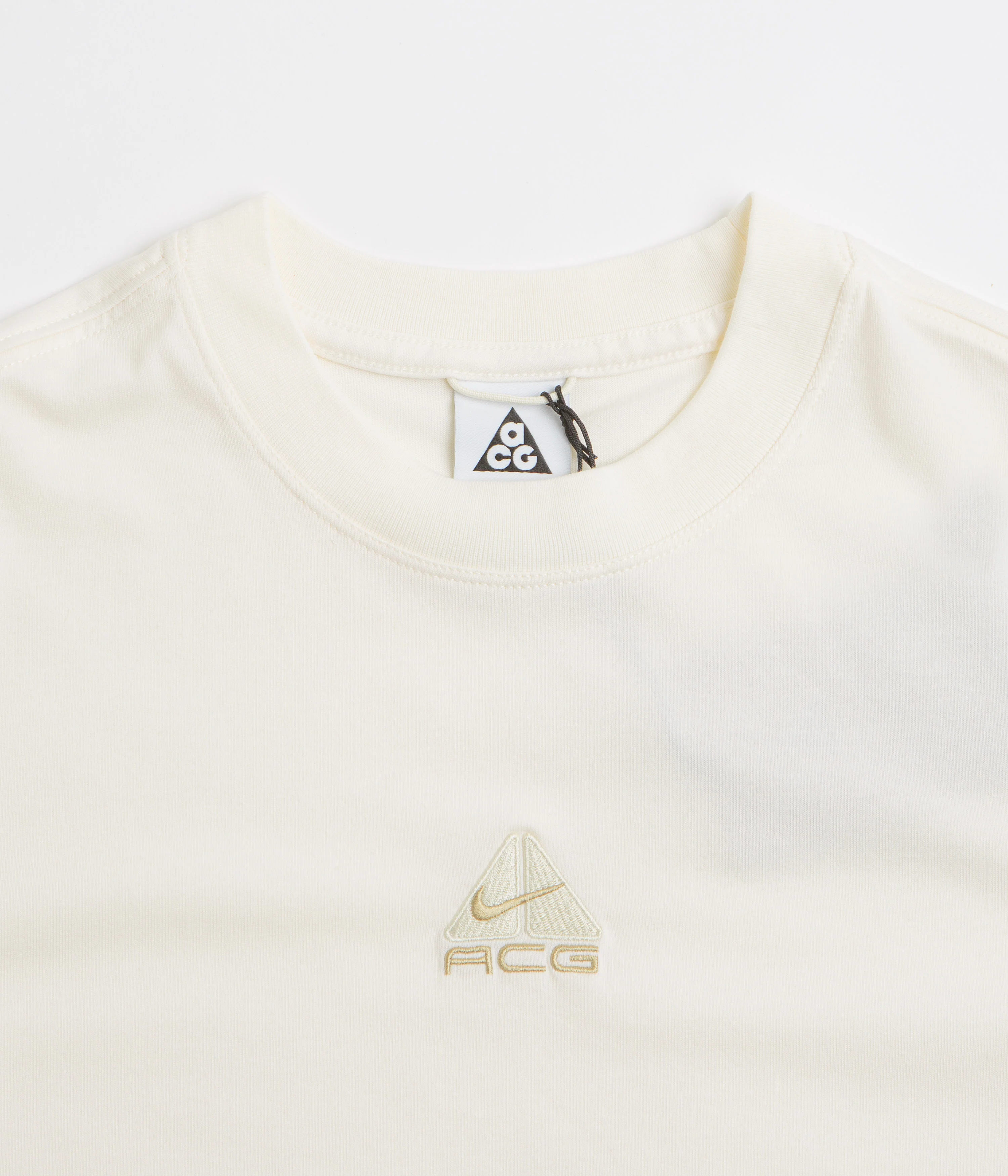 Nike ACG Womens Baby Lungs T-Shirt - Pale Ivory / Light Khaki / Parachute Beige - Image 2