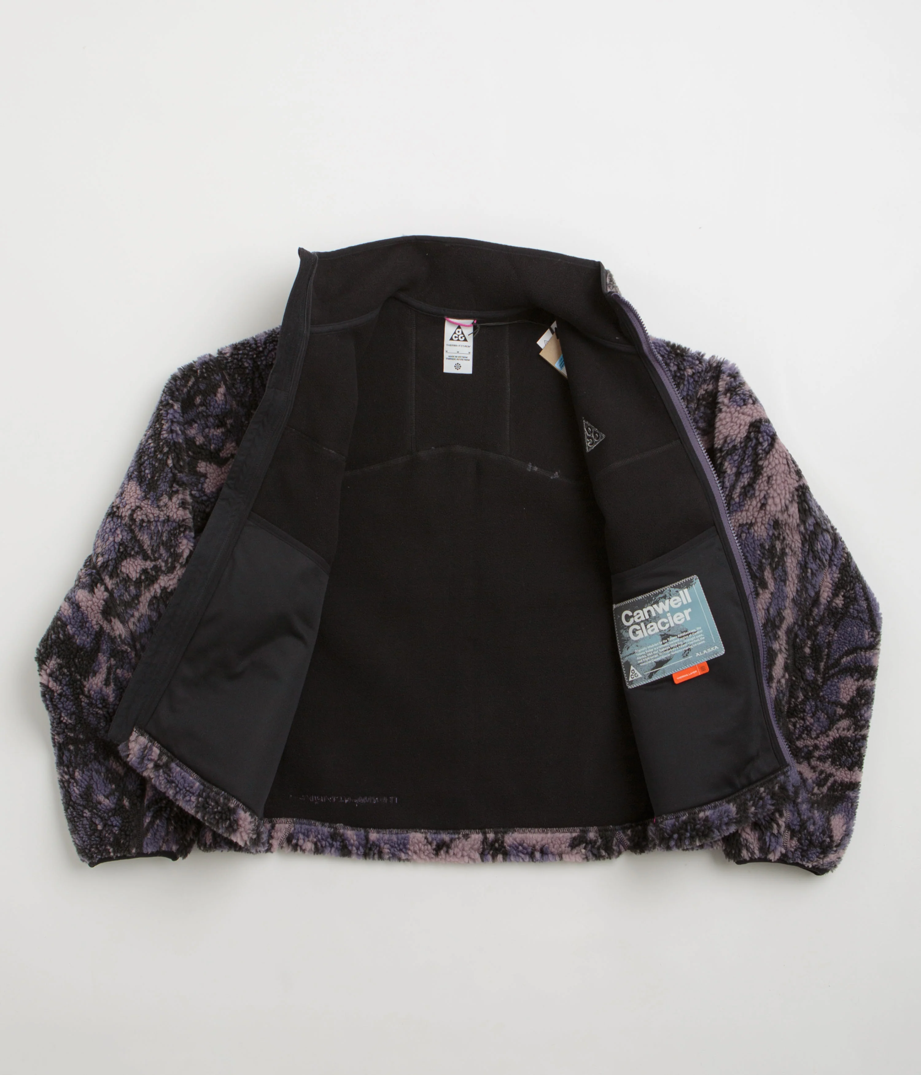 Nike ACG Womens Canwell Glacier Fleece - Dark Raisin / Black / Black / Summit White - Image 2