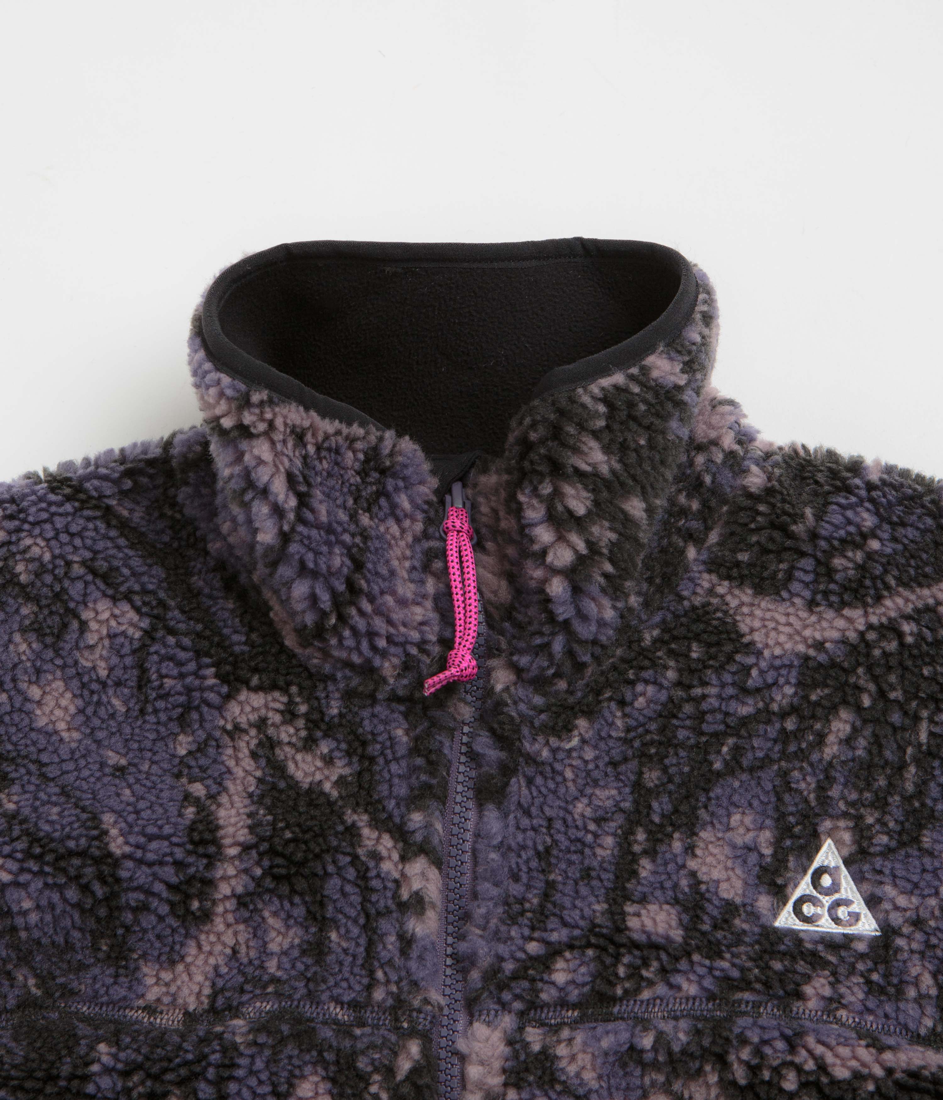 Nike ACG Womens Canwell Glacier Fleece - Dark Raisin / Black / Black / Summit White - Image 3