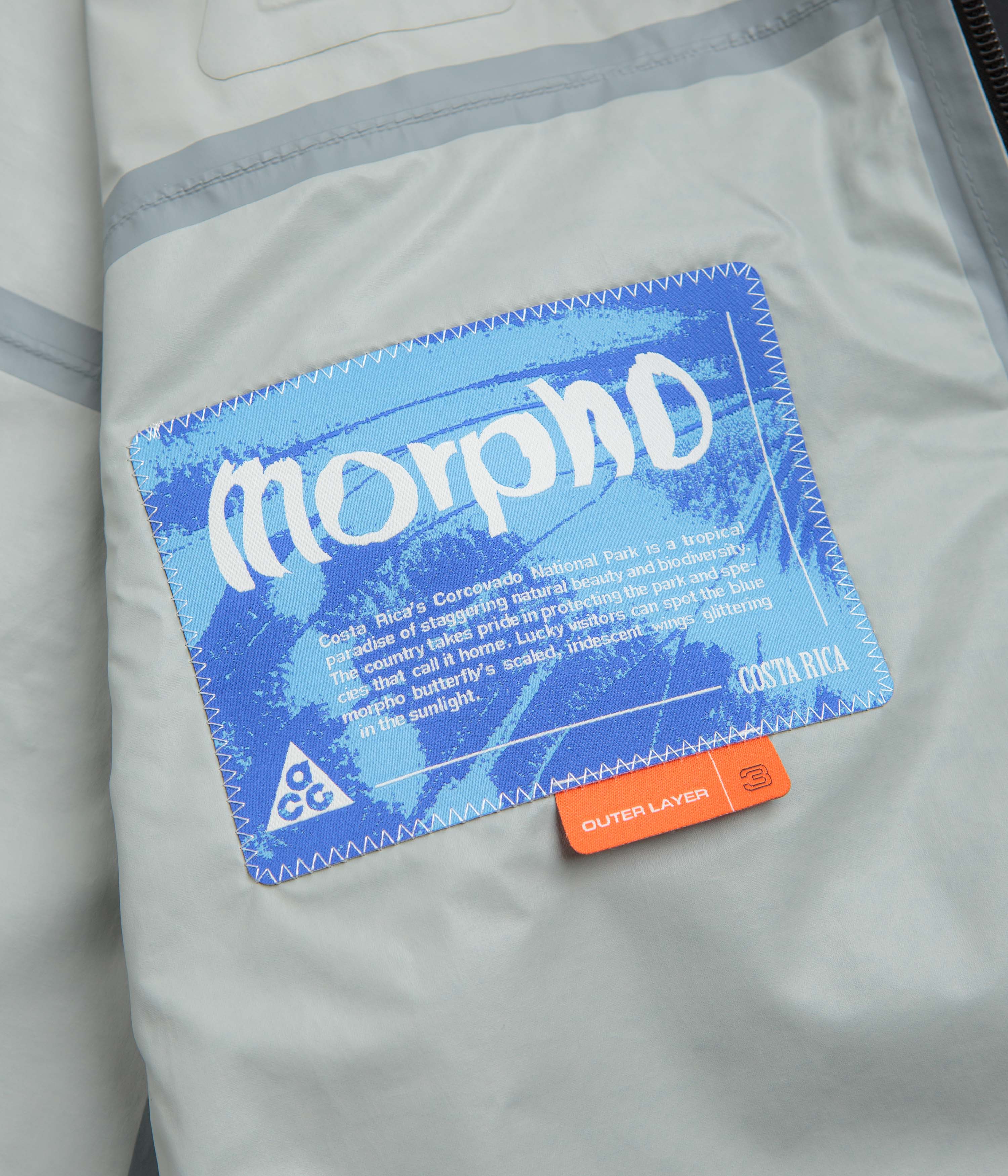 Nike ACG Womens Morpho Rain Jacket - Black / Summit White - Image 8