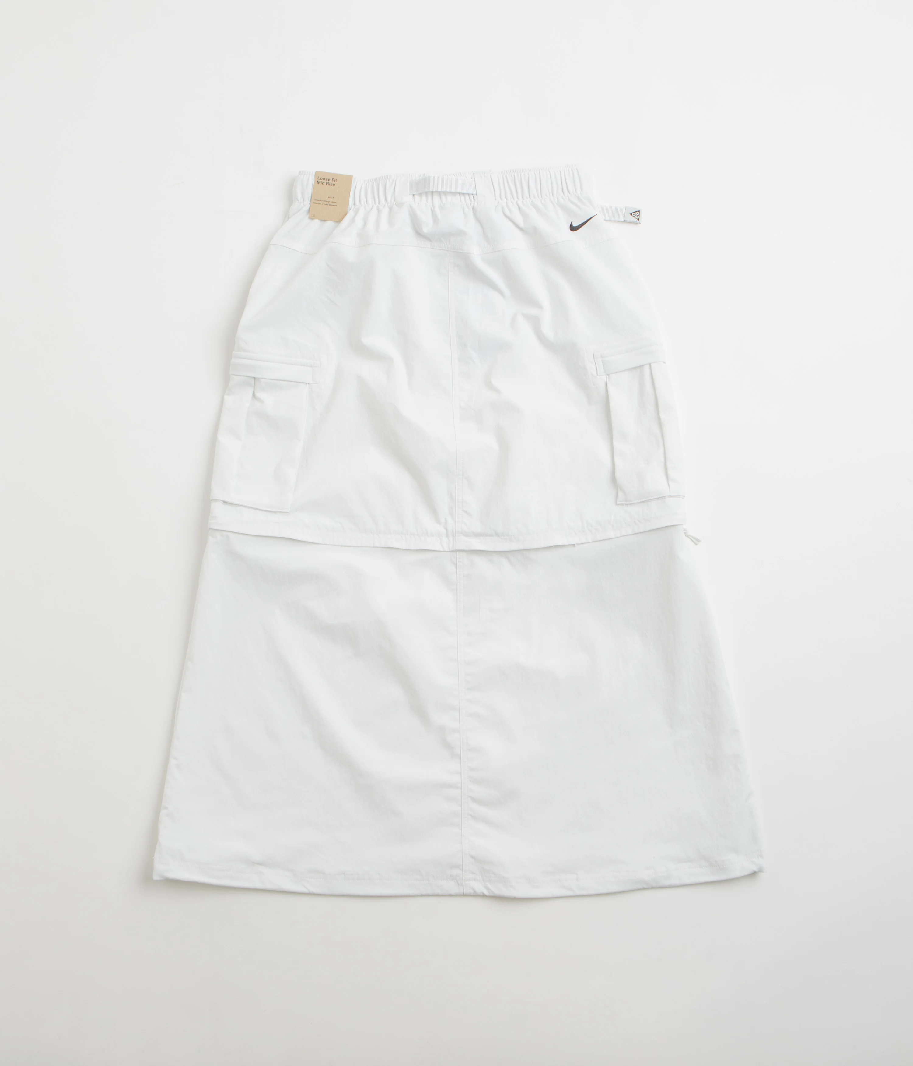 Nike ACG Womens Smith Summit Zip-Off Skirt - Summit White / Black - Image 2