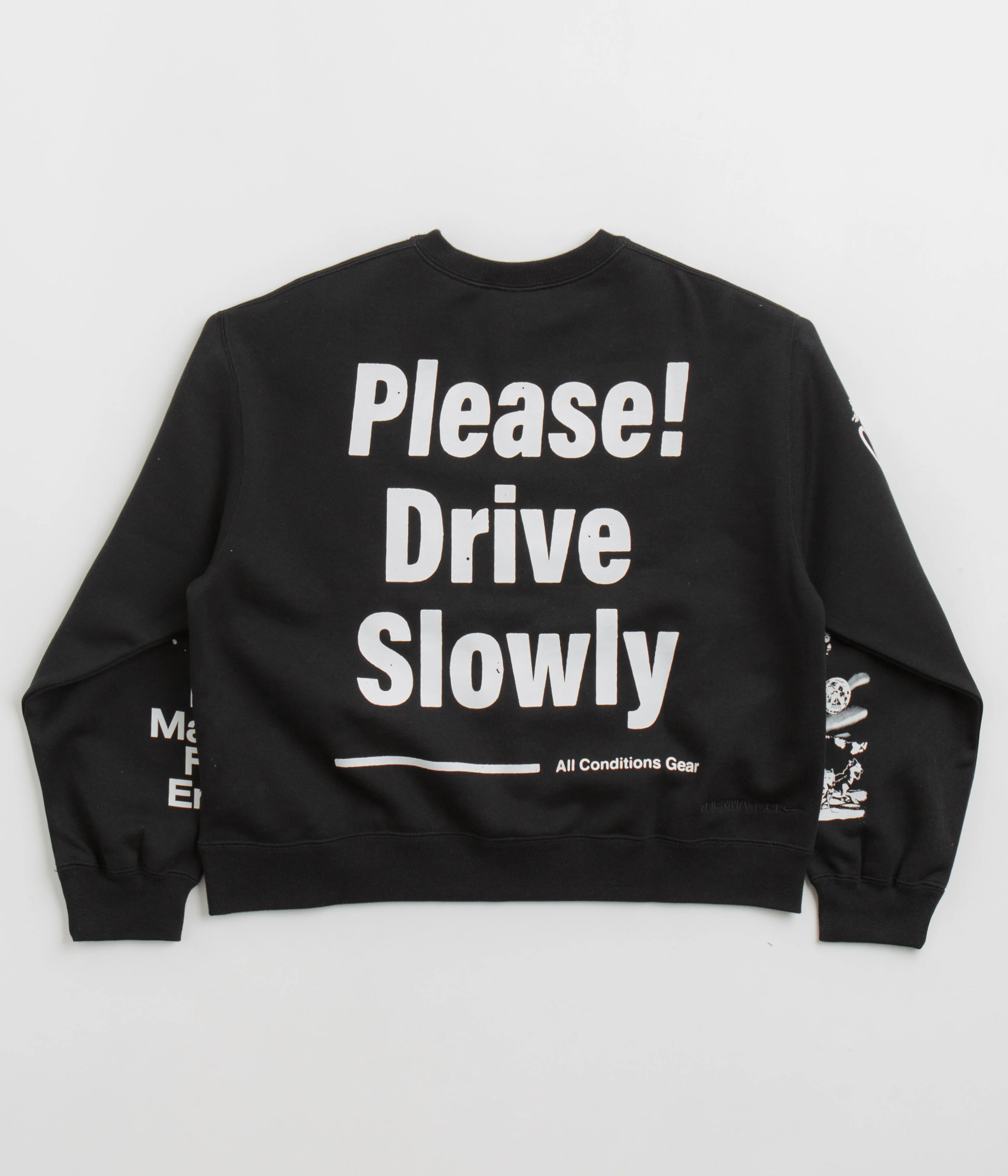 Nike ACG Womens Tuff Fleece Crewneck Sweatshirt - Black / Summit White