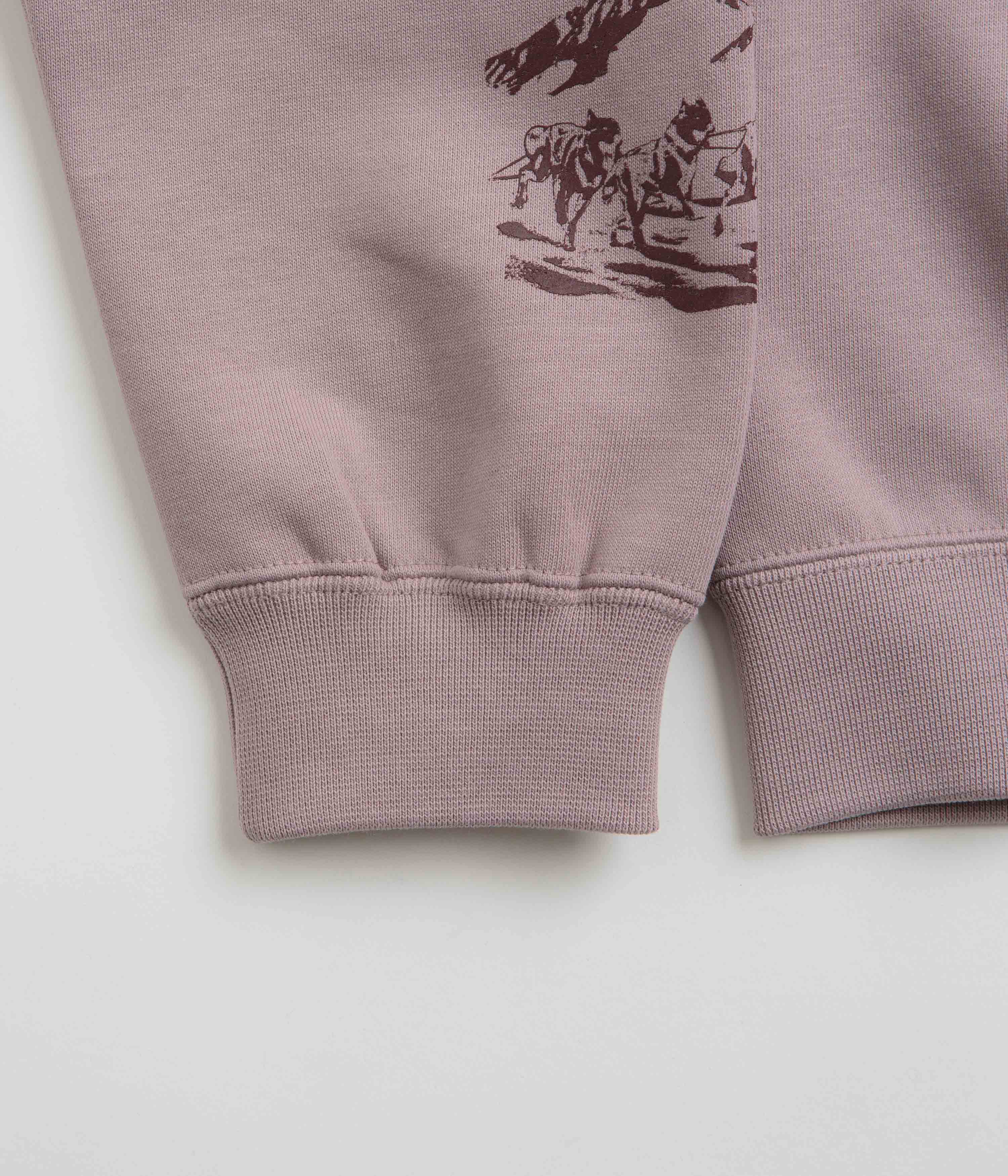 Nike ACG Womens Tuff Fleece Crewneck Sweatshirt - Light Violet Ore / Burgundy Crush - Image 3