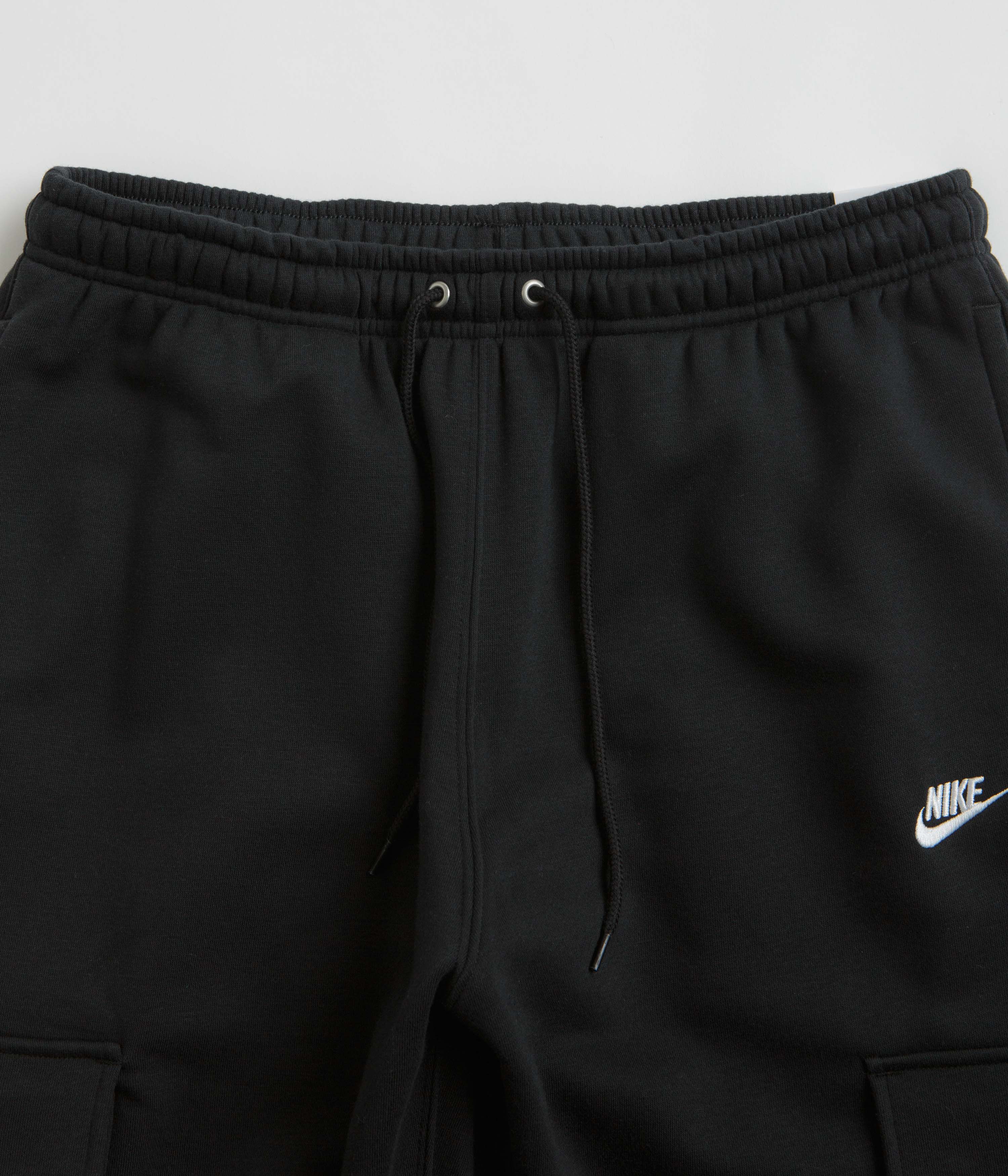 Nike Club Cargo Pants - Black / Black / White - Image 5