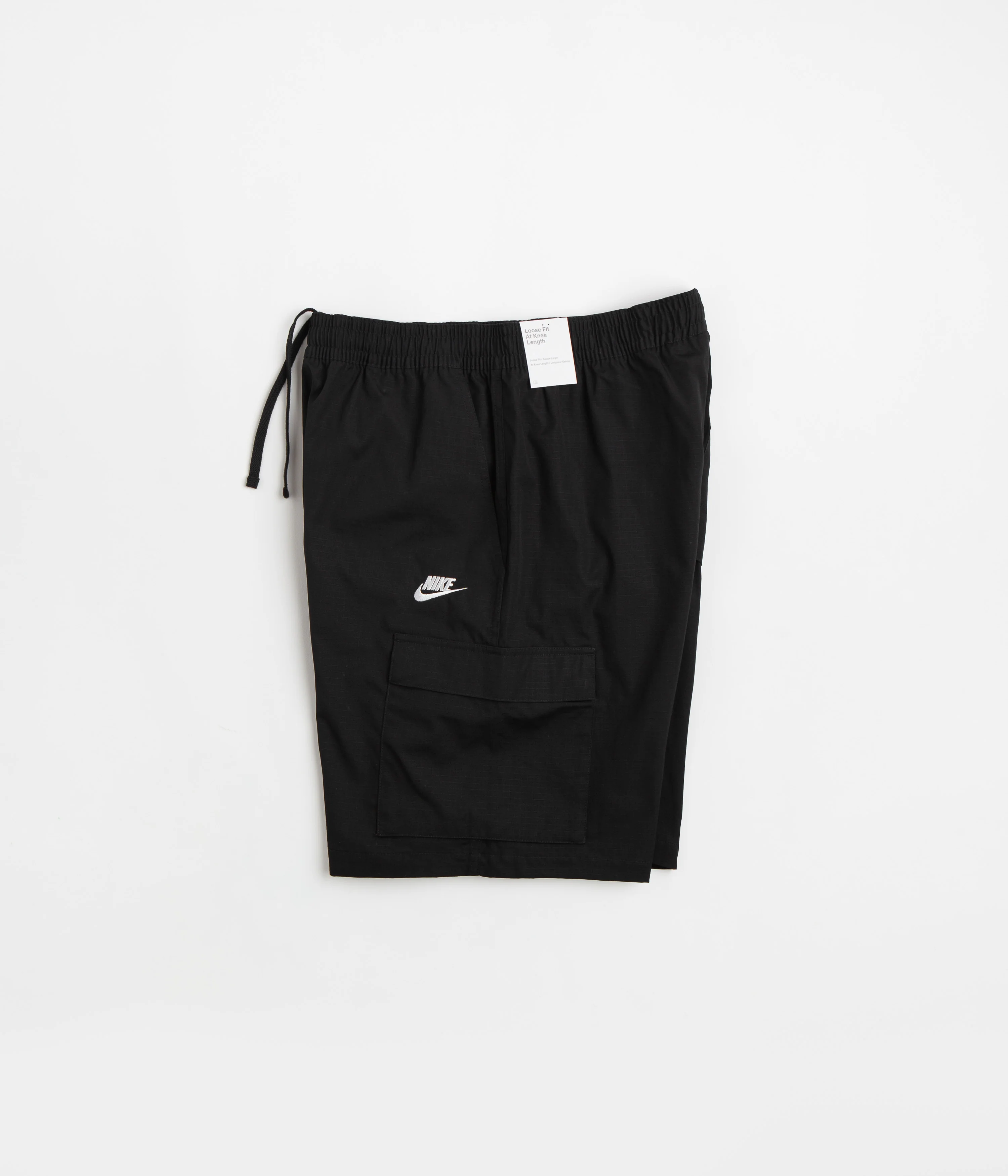 Nike Club Cargo Shorts - Black / White - Image 2