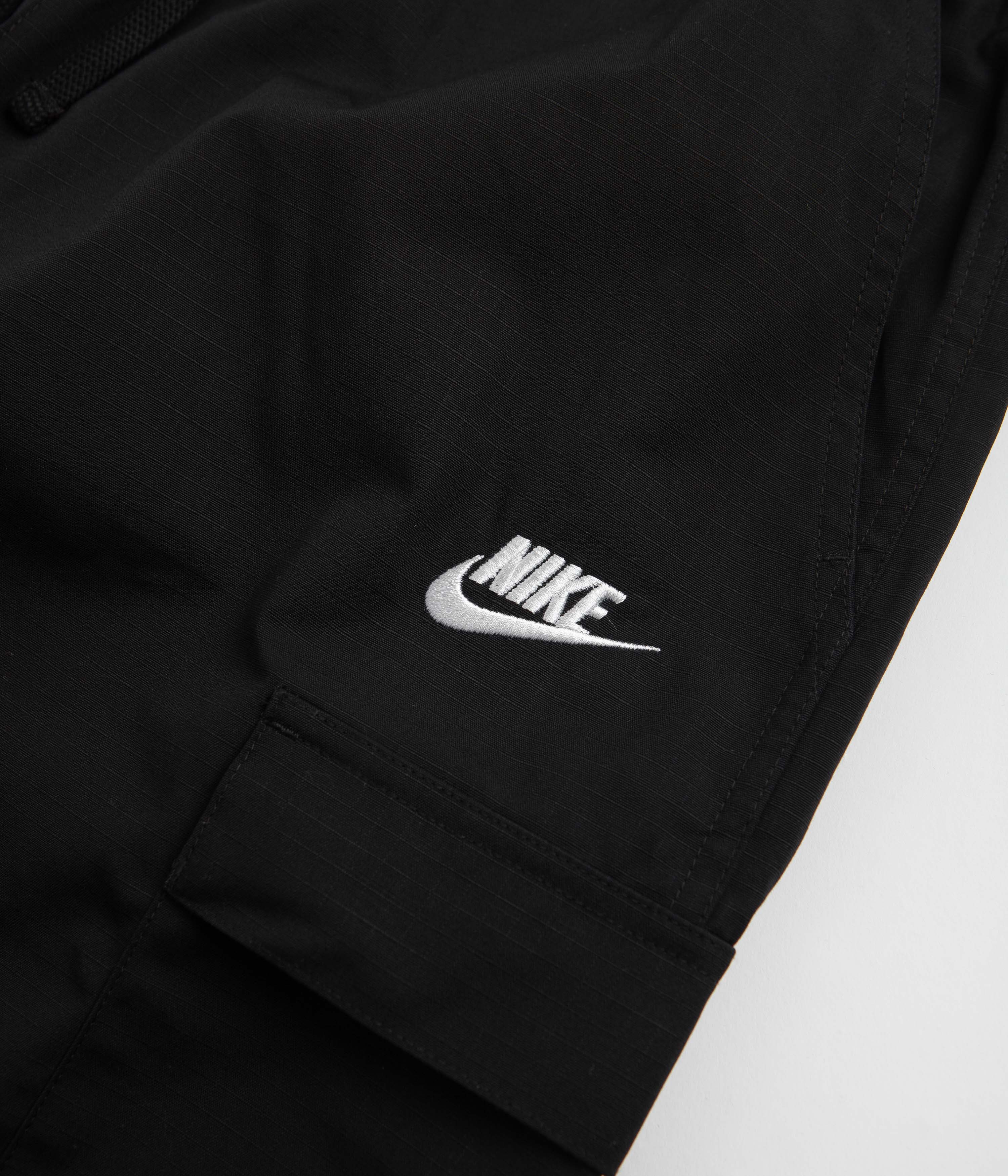 Nike Club Cargo Shorts - Black / White - Image 6