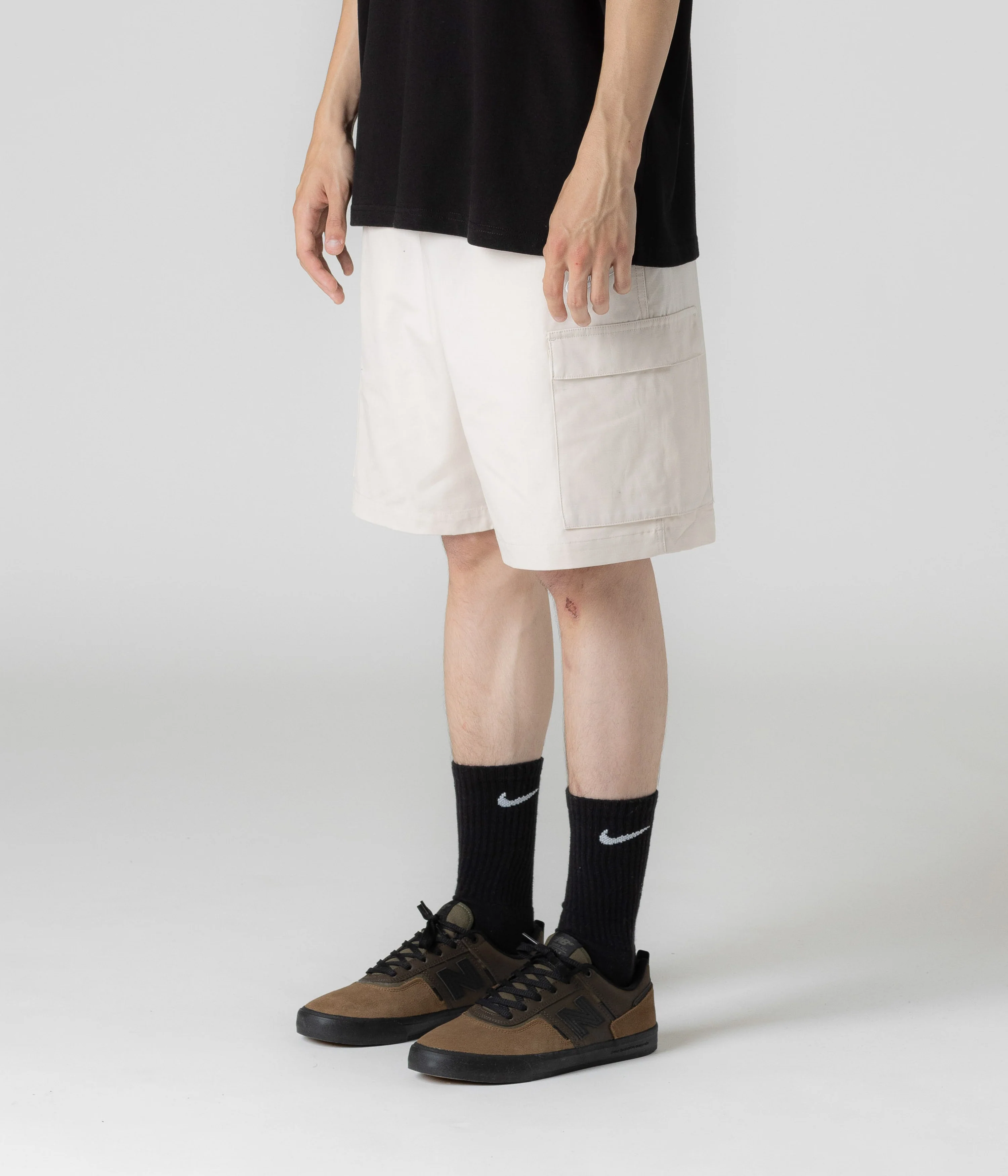 Nike Club Cargo Shorts - Light Orewood Brown / White - Image 8