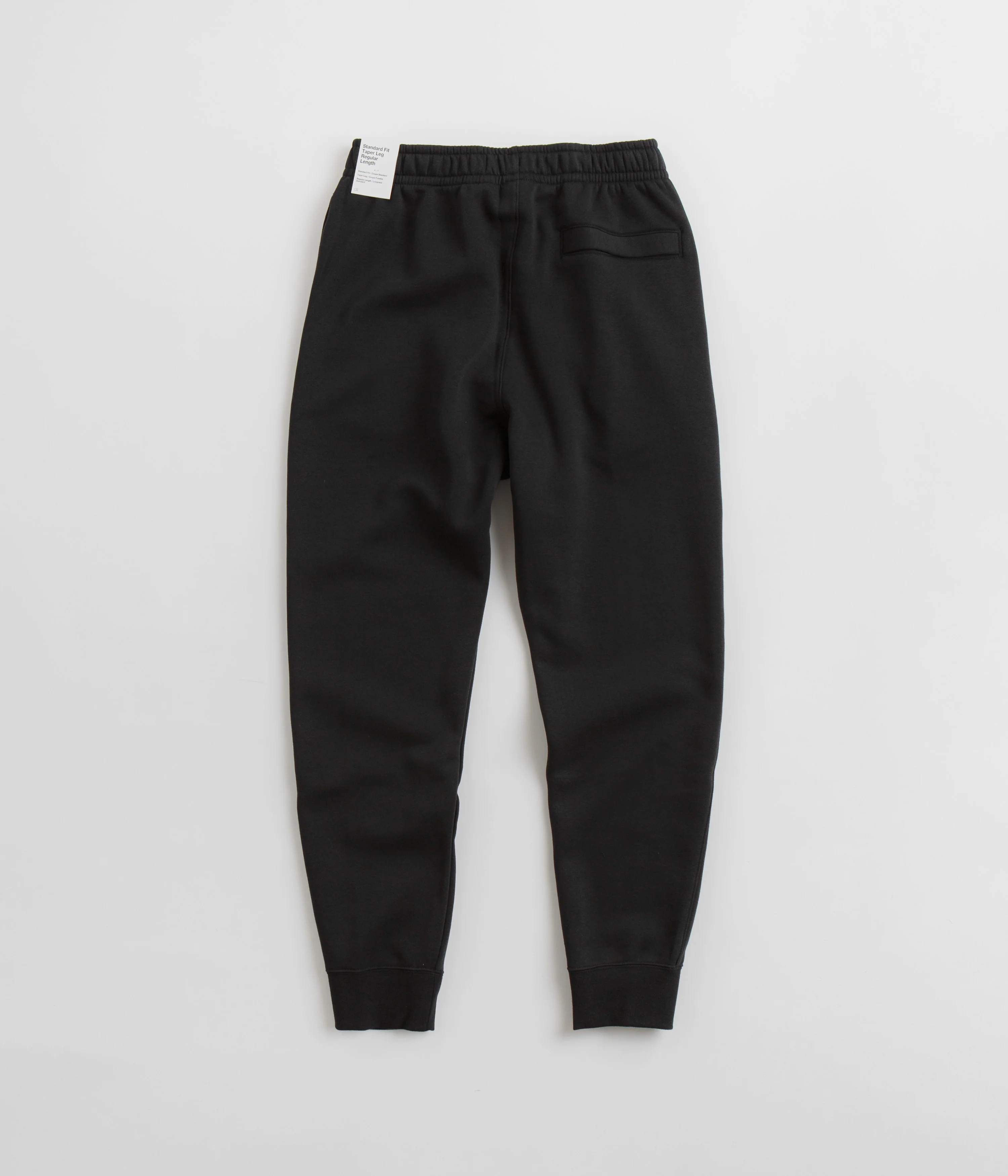 Nike Club Fleece Joggers - Black / Black / White - Image 3