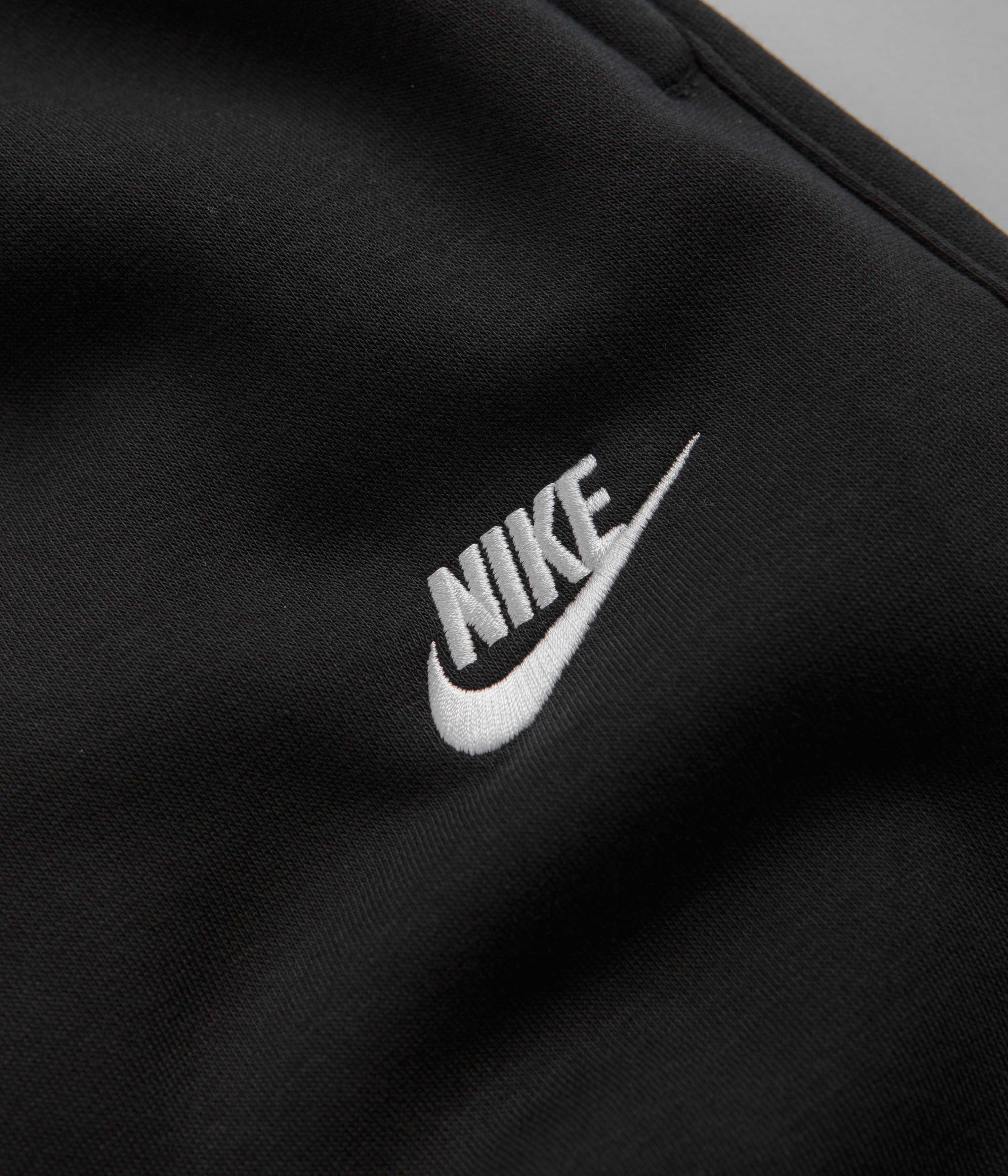 Nike Club Fleece Joggers - Black / Black / White - Image 6