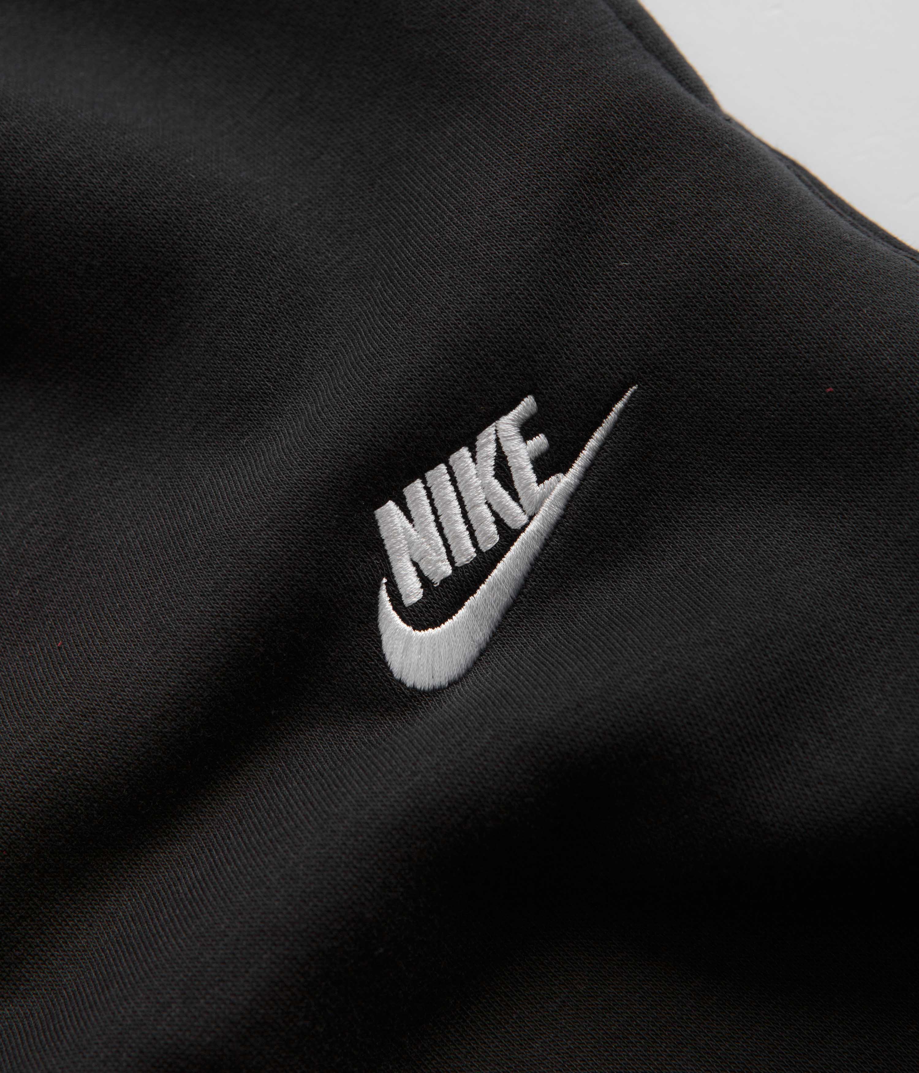 Nike Club Fleece Sweatpants - Black / Black / White - Image 6