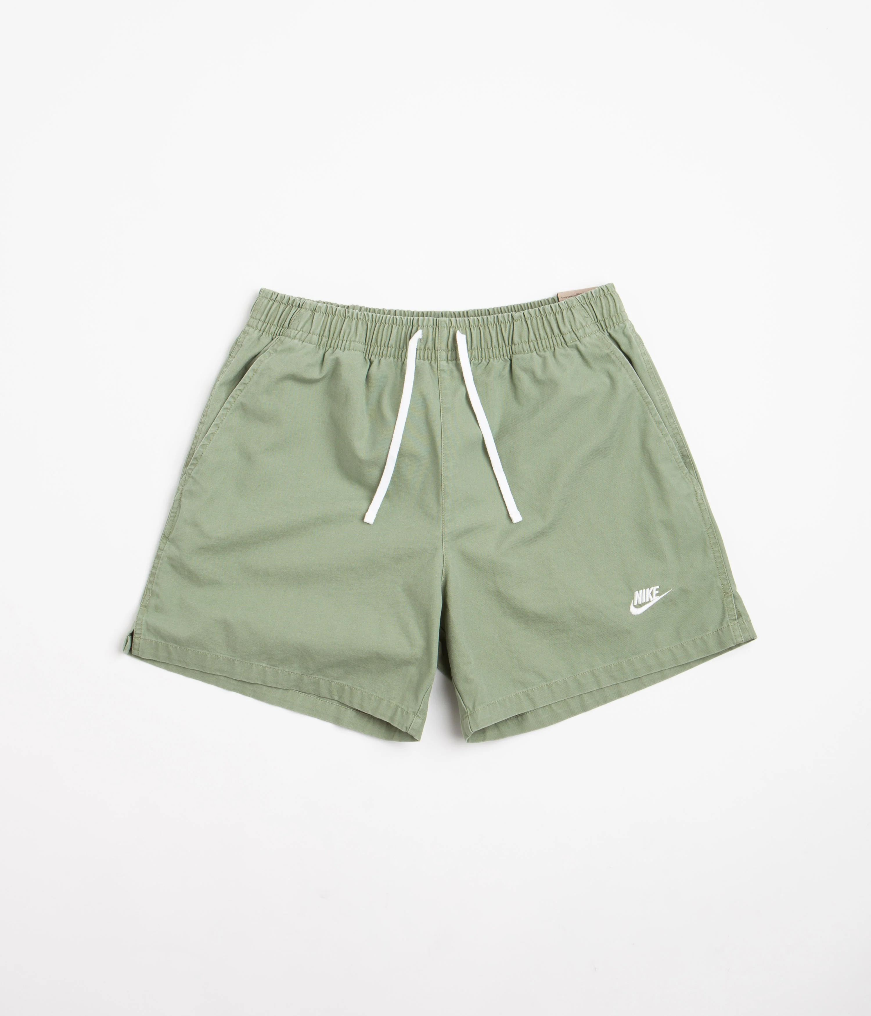 Nike Club Flow Shorts - Oil Green / White
