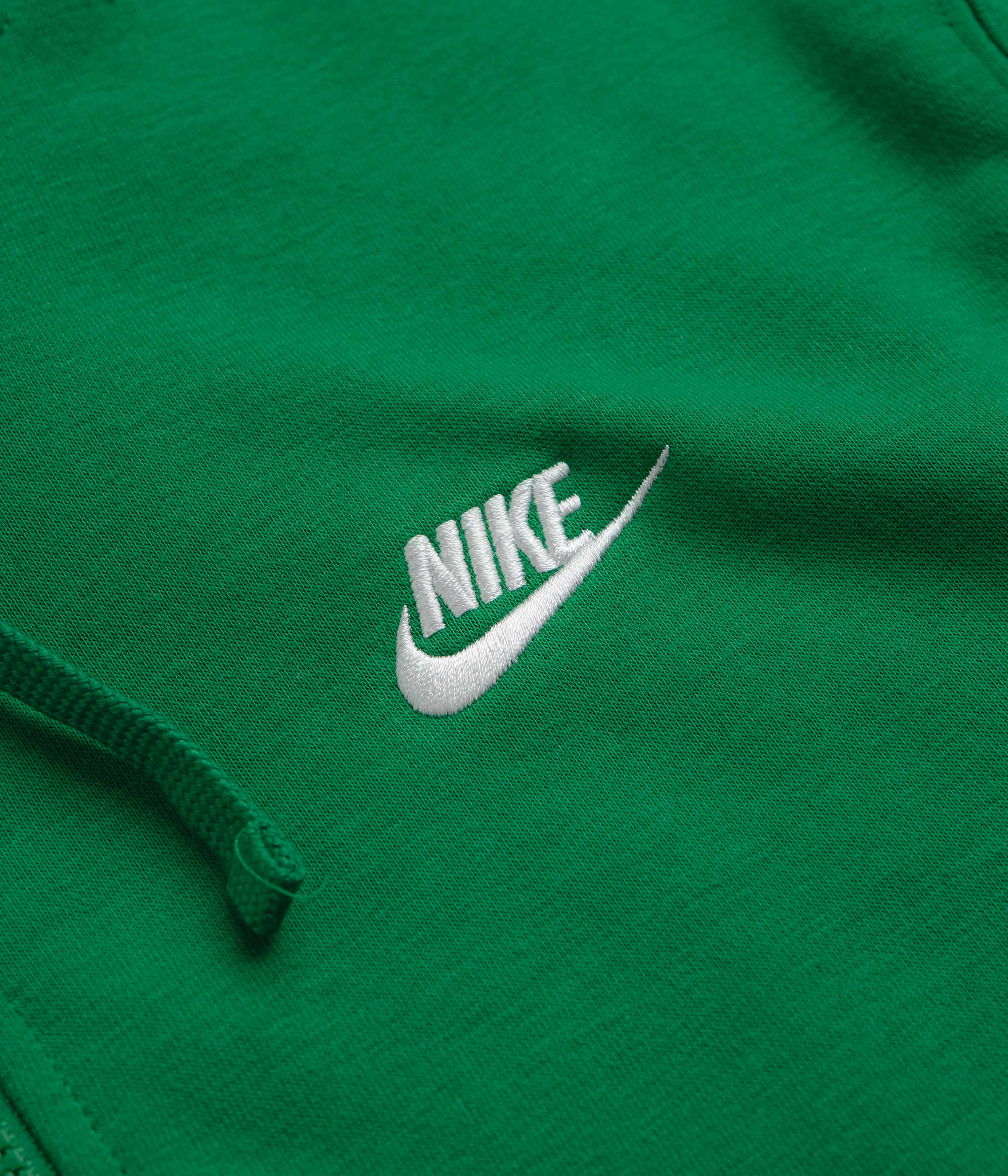 Nike Club Full-Zip Hoodie - Malachite / Malachite / White - Image 3