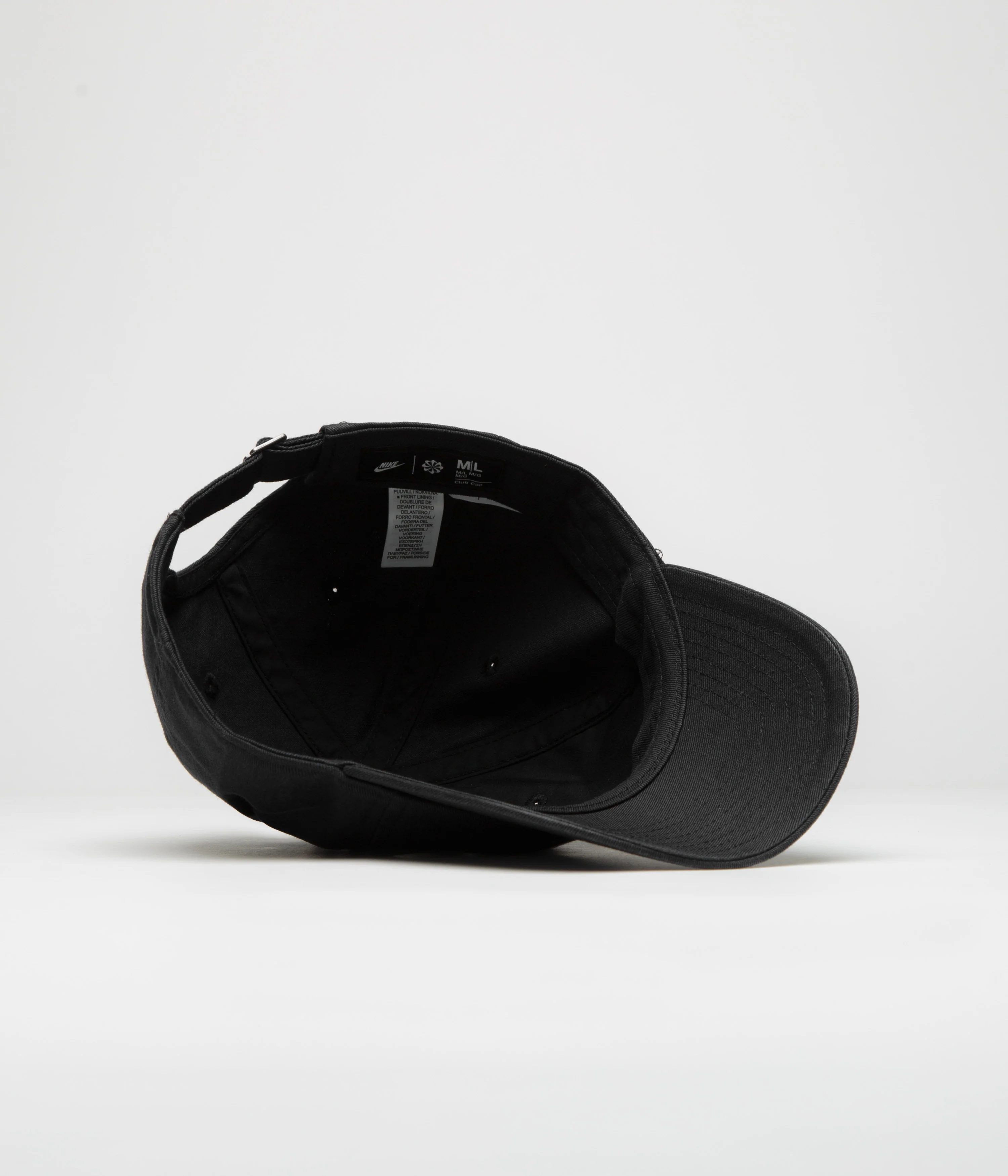 Nike Club Futura Wash Cap - Black / White - Image 4