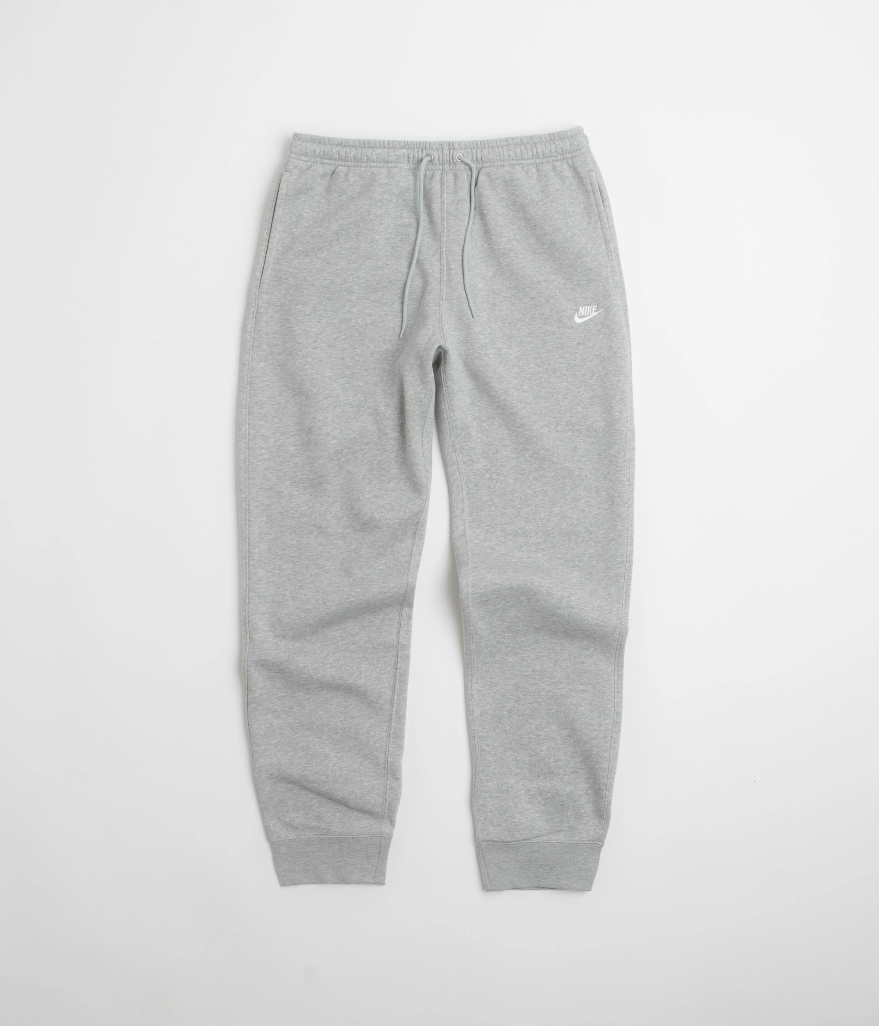 Nike Club Joggers - Dark Grey Heather / Light Smoke Grey / White