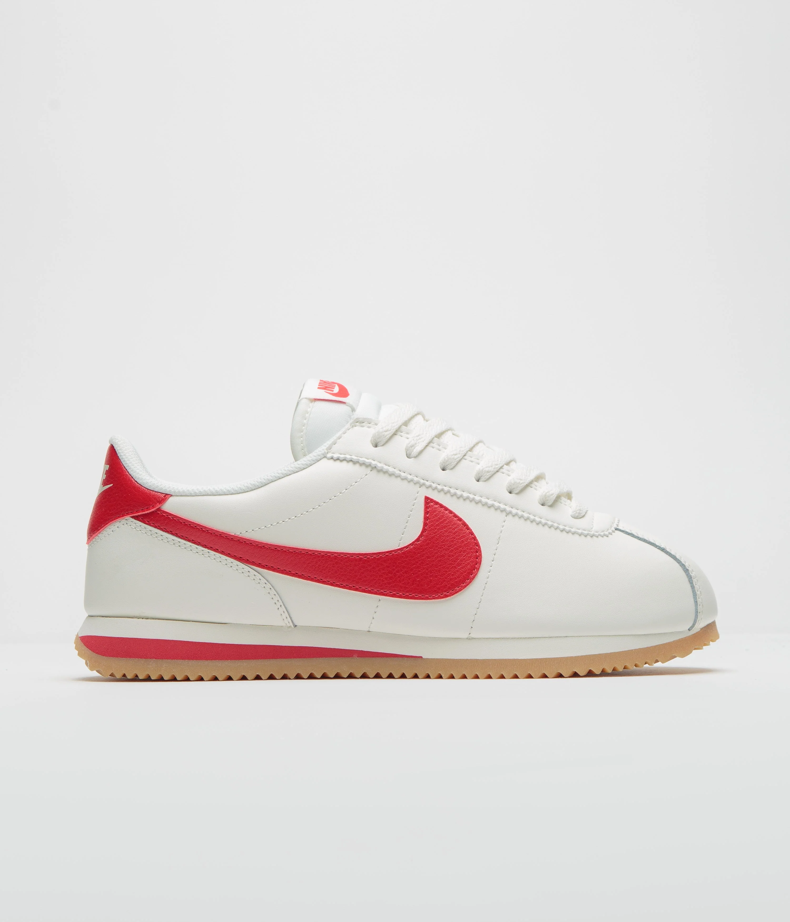 Nike Cortez Shoes - Sail / University Red - Gum Yellow - Image 2