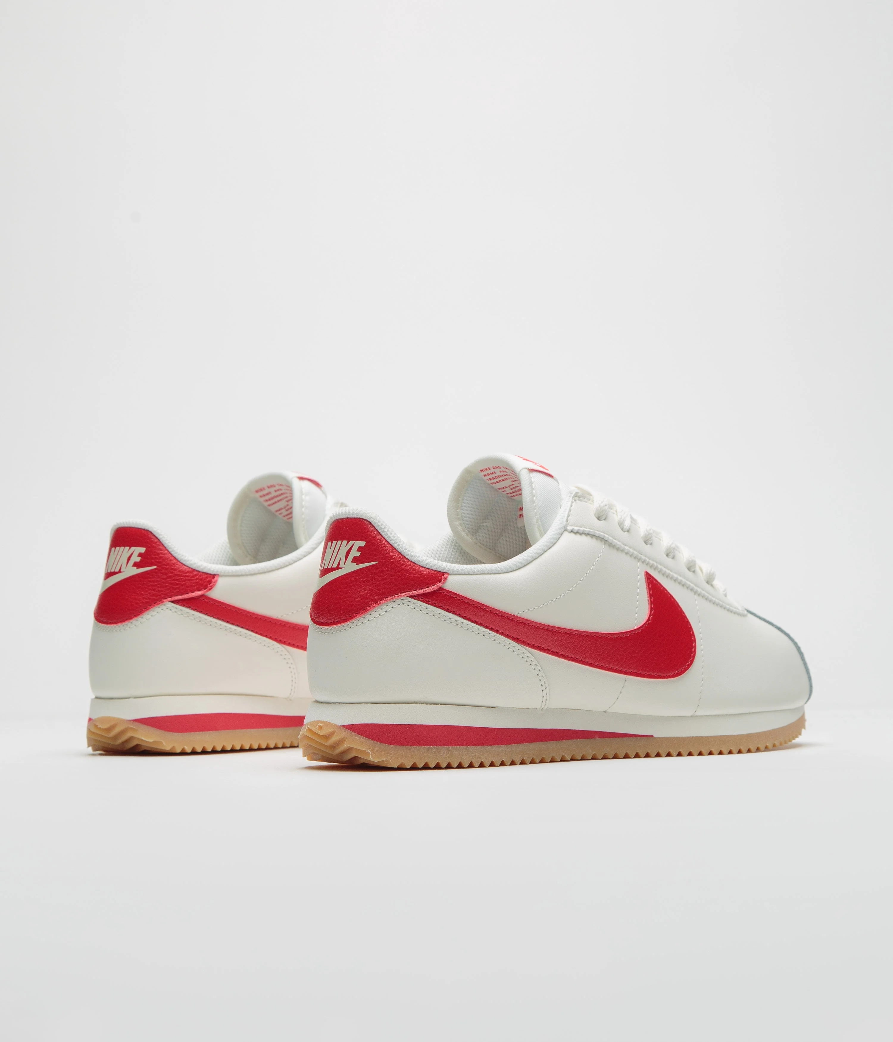 Nike Cortez Shoes - Sail / University Red - Gum Yellow - Image 4