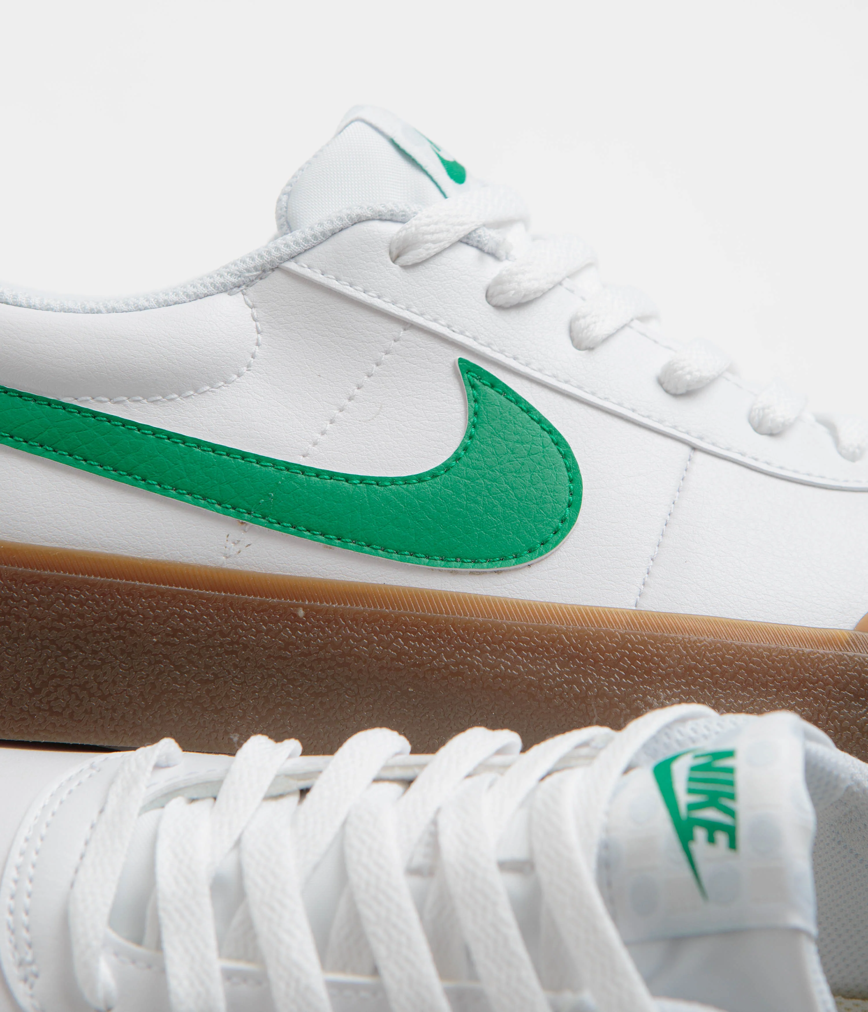 Nike Court Shot Shoes - White / Malachite - Gum Med Brown - Image 7