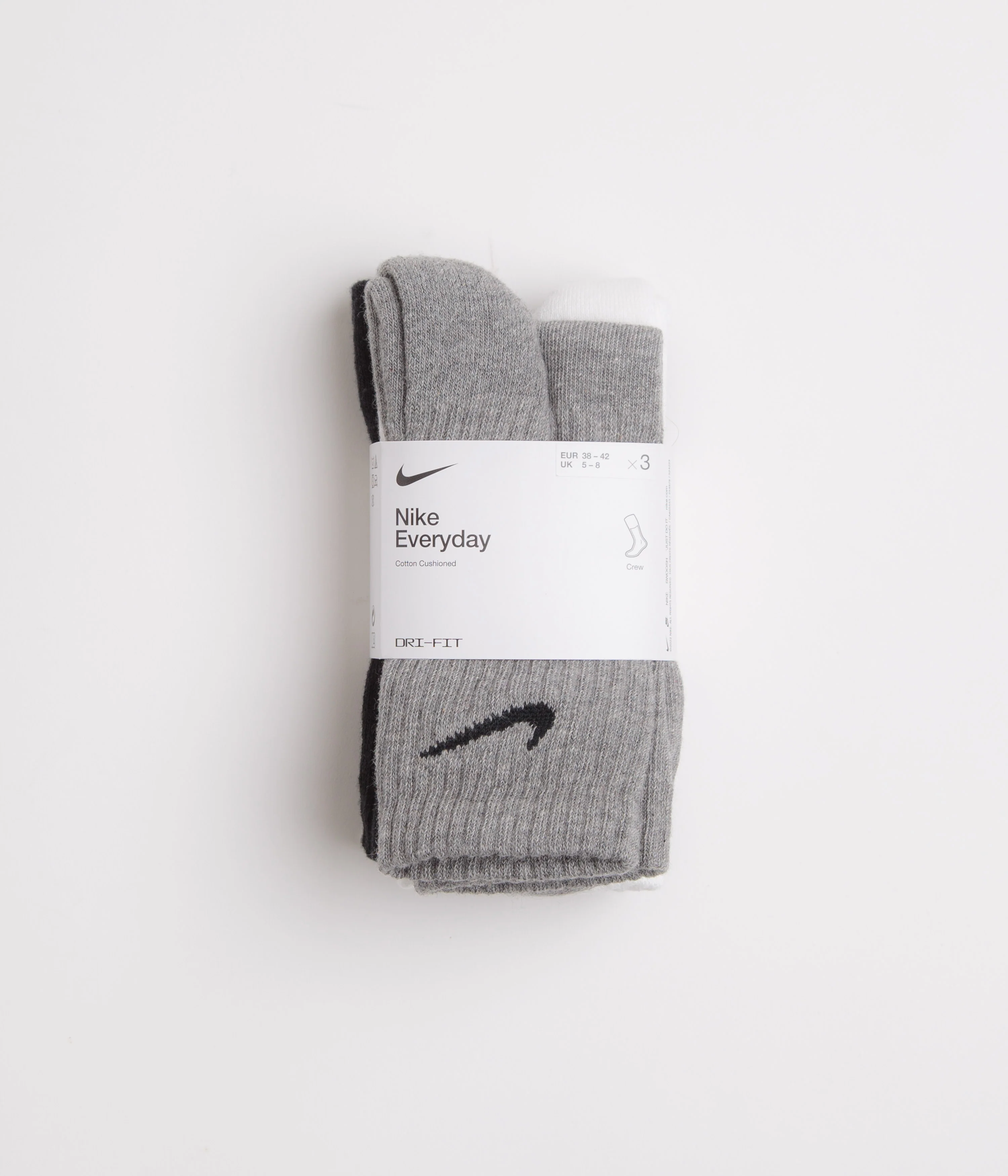 Nike Everyday Cushioned Training Crew Socks (3 Pair) - Multicolour - Image 3