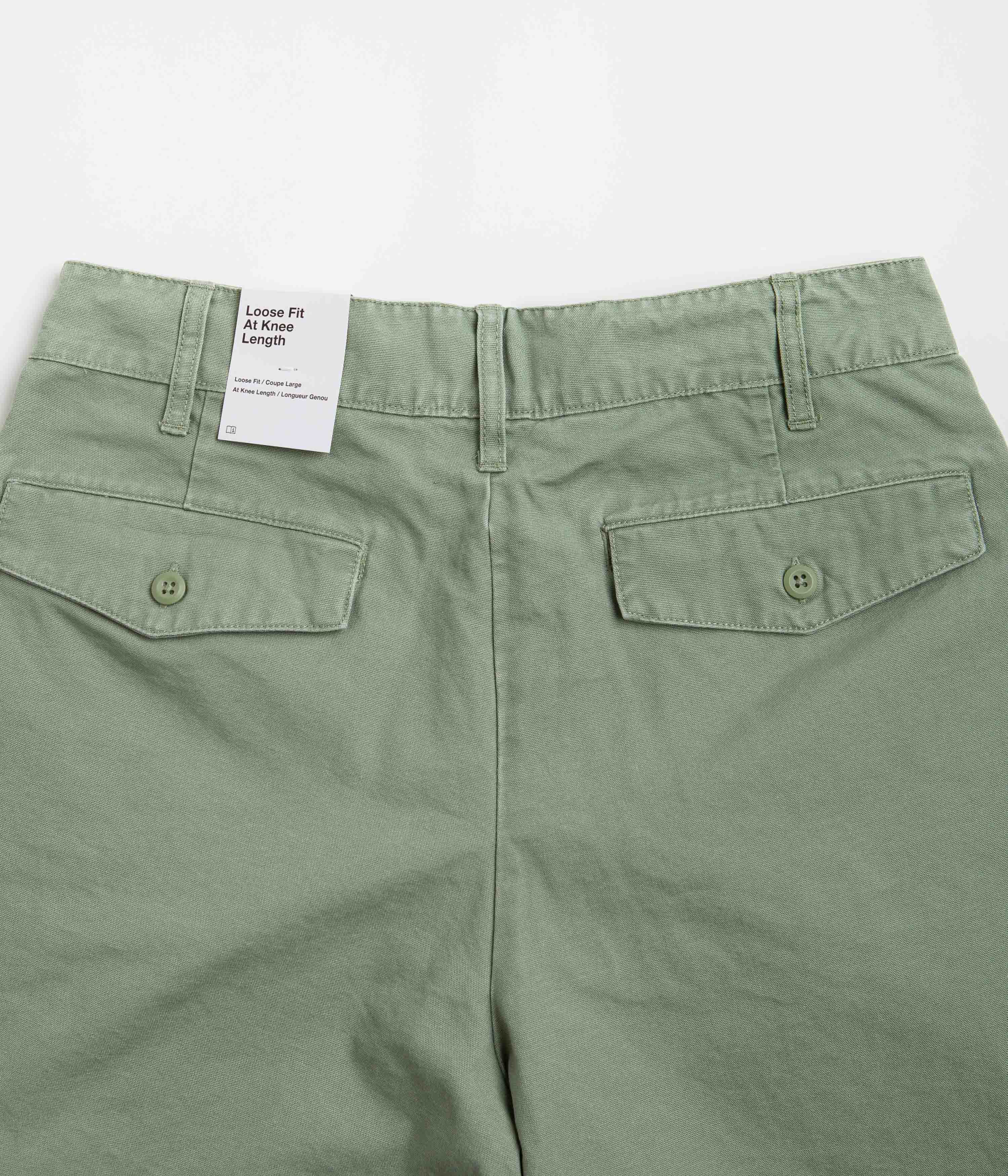 Nike Pleated Chino Shorts - Oil Green / White - Image 6