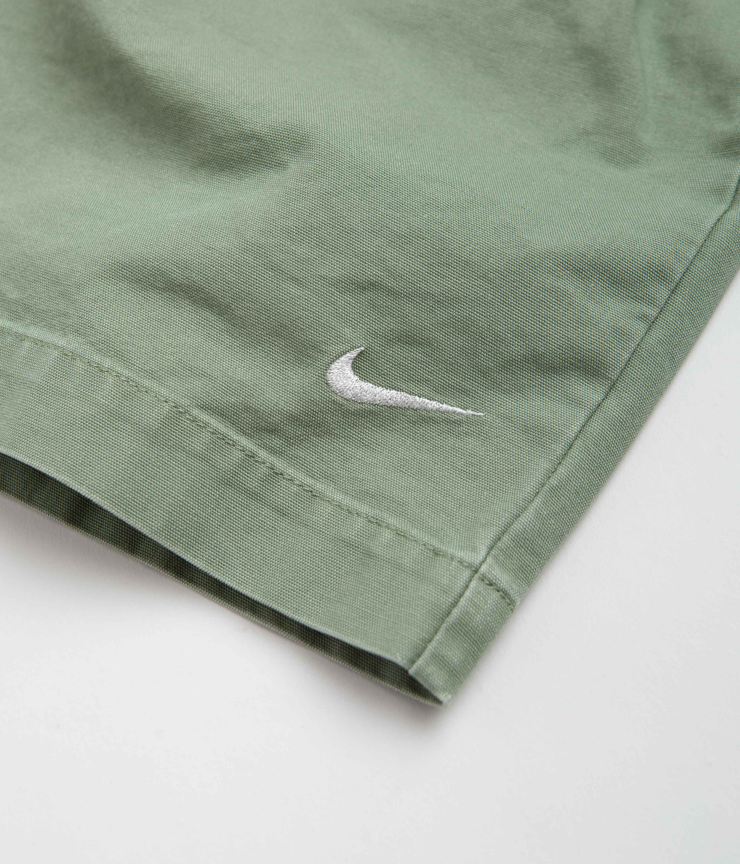 Nike Pleated Chino Shorts - Oil Green / White - Image 7