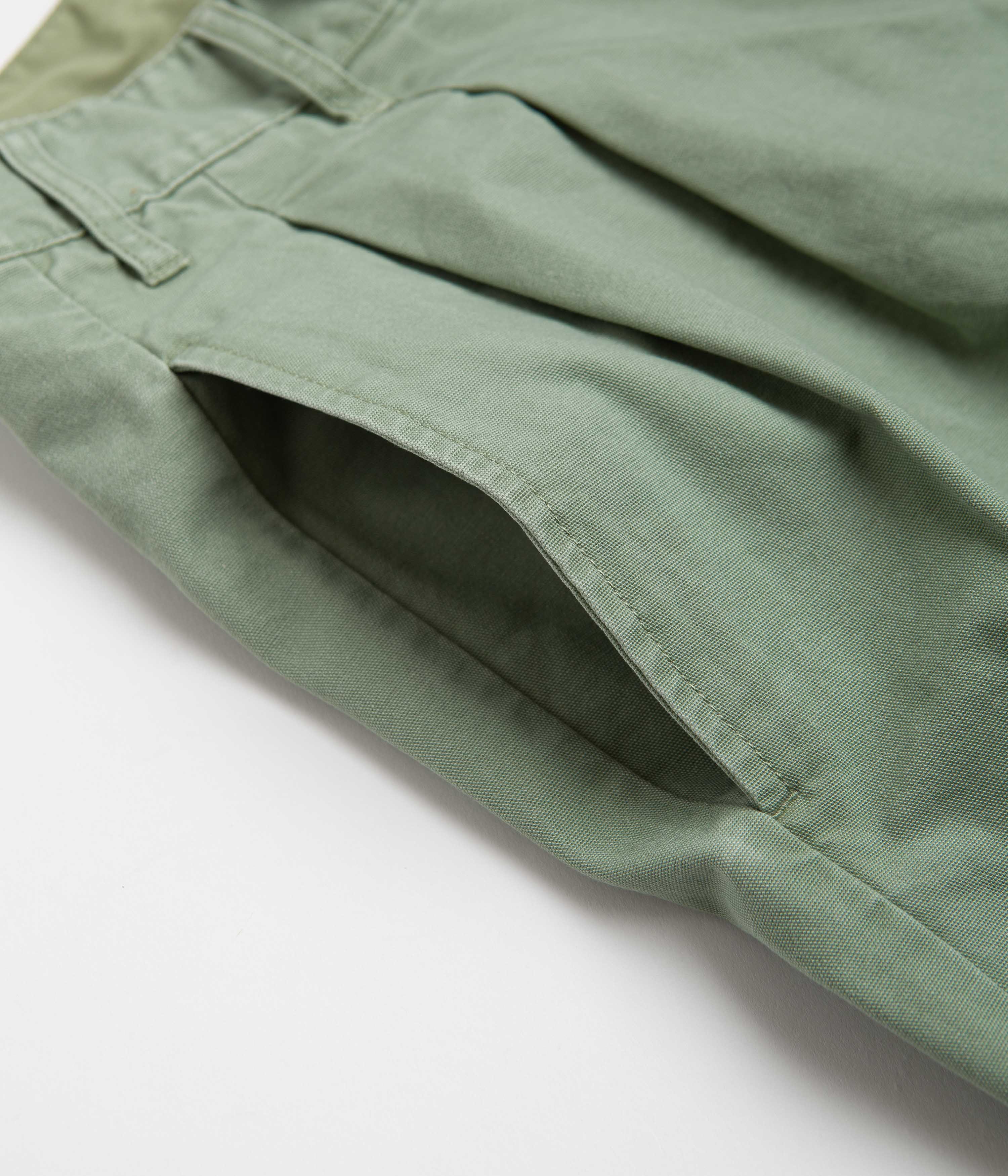 Nike Pleated Chino Shorts - Oil Green / White - Image 8