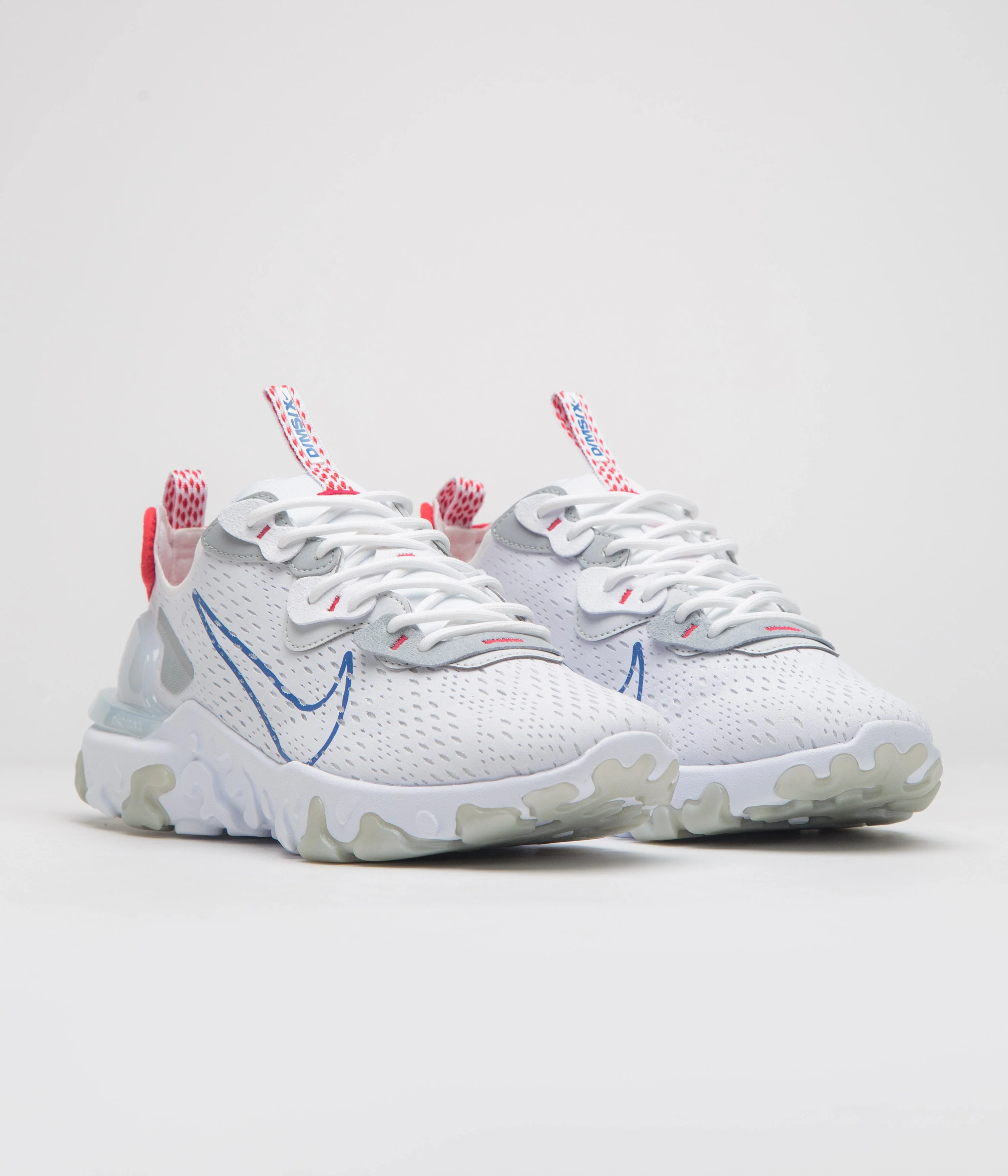 Nike React Vision Shoes - White / Game Royal - Pure Platinum - Image 2