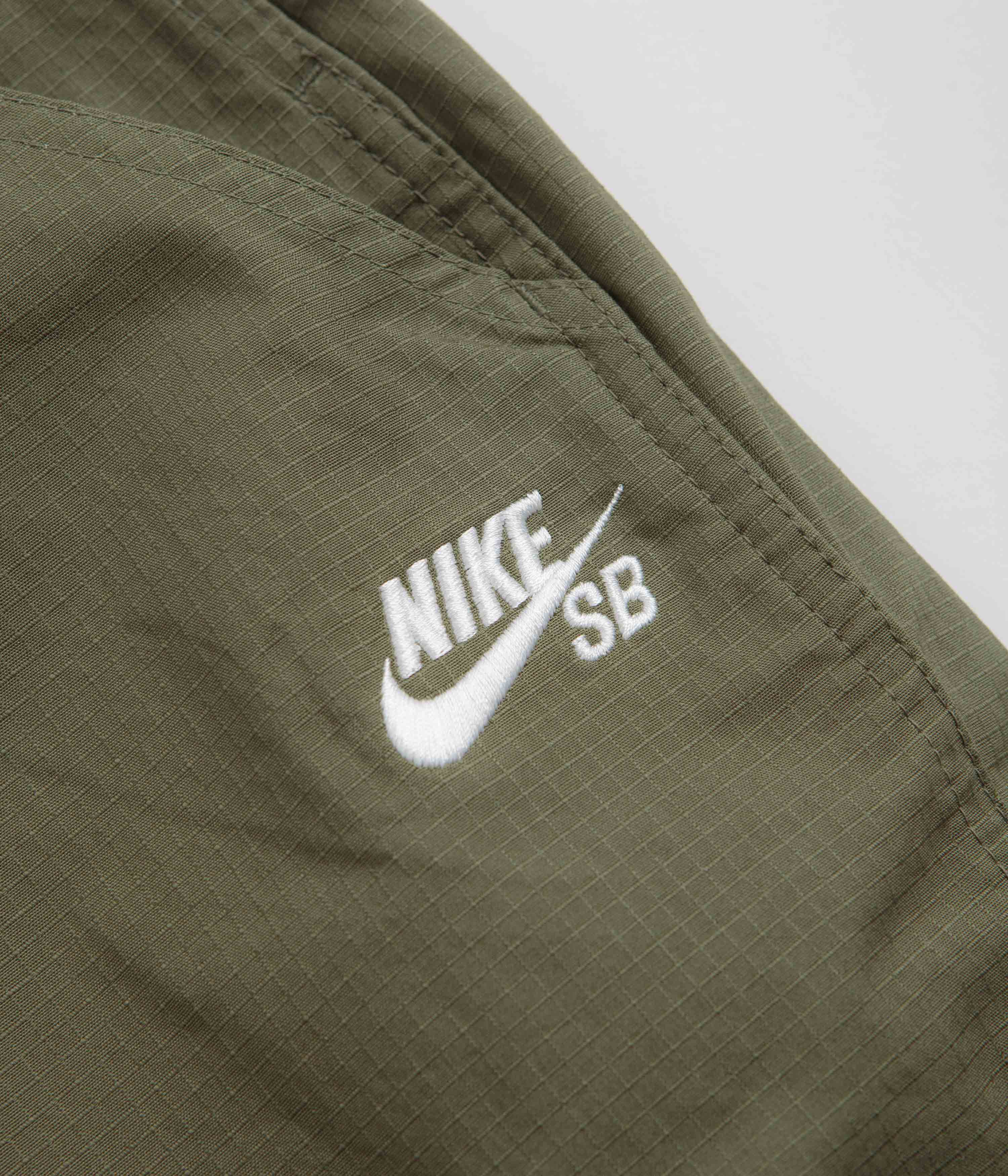 Nike SB Agnostic Overalls - Medium Olive / White - Image 4