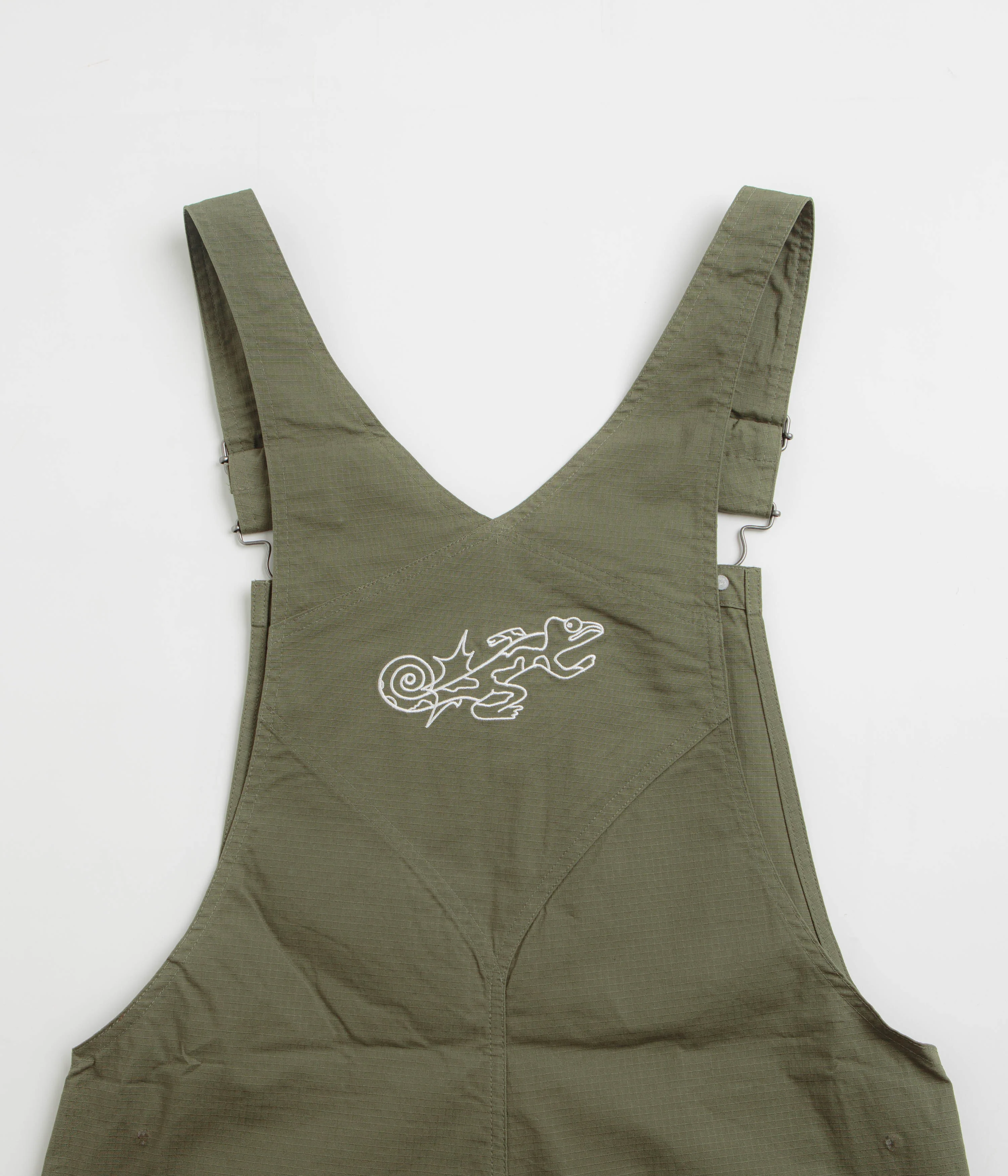 Nike SB Agnostic Overalls - Medium Olive / White - Image 7