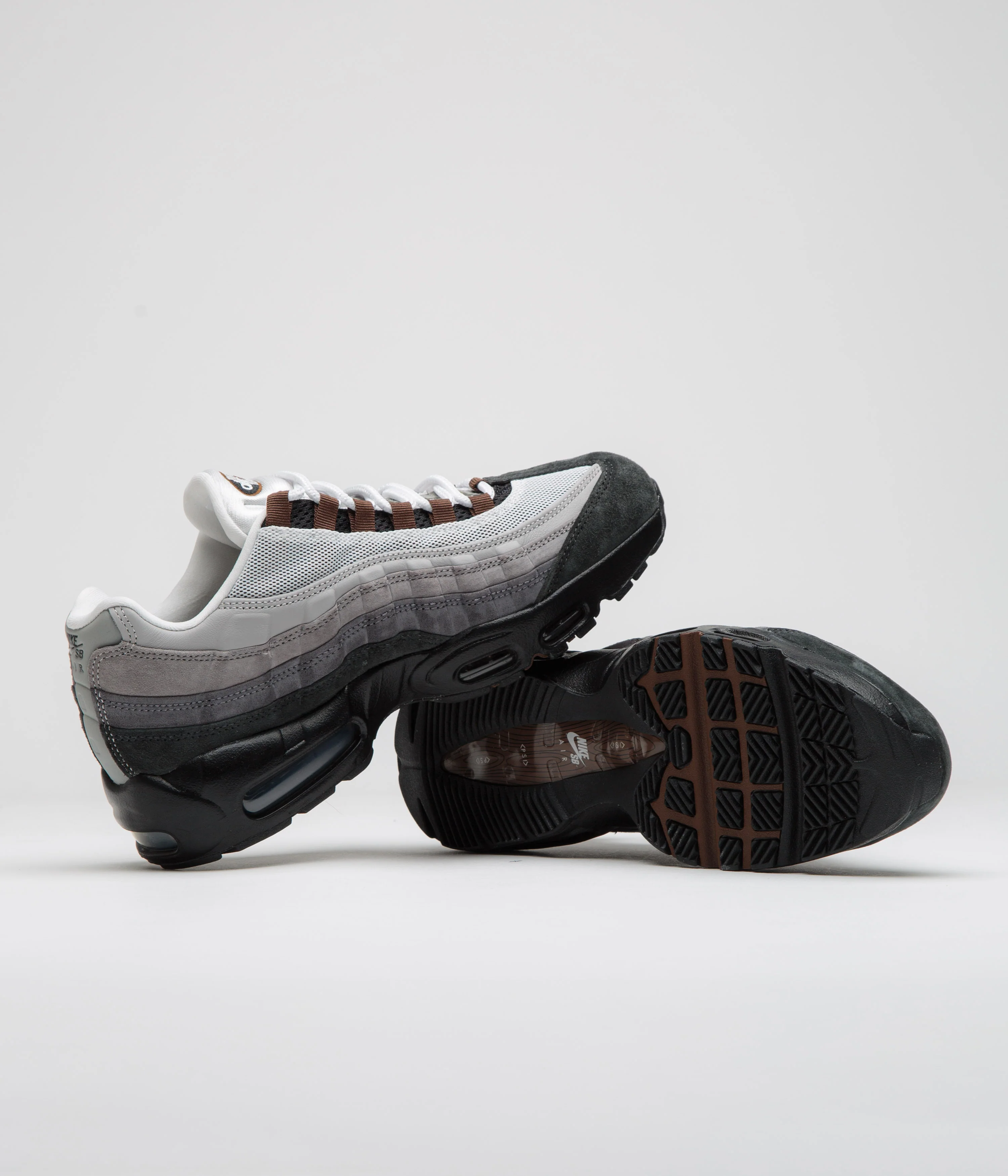 Nike SB Air Max 95 Shoes - Black / Cacao Wow - Anthracite - Light Graphite - Image 5