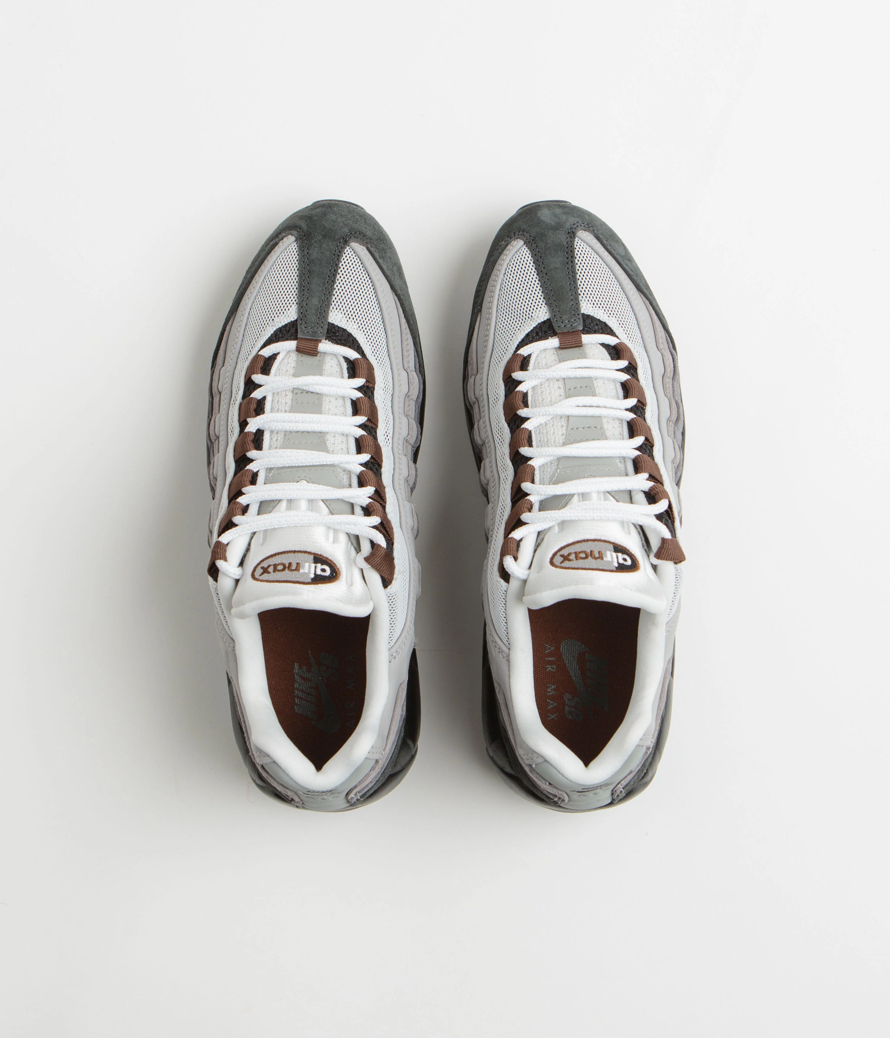 Nike SB Air Max 95 Shoes - Black / Cacao Wow - Anthracite - Light Graphite - Image 7