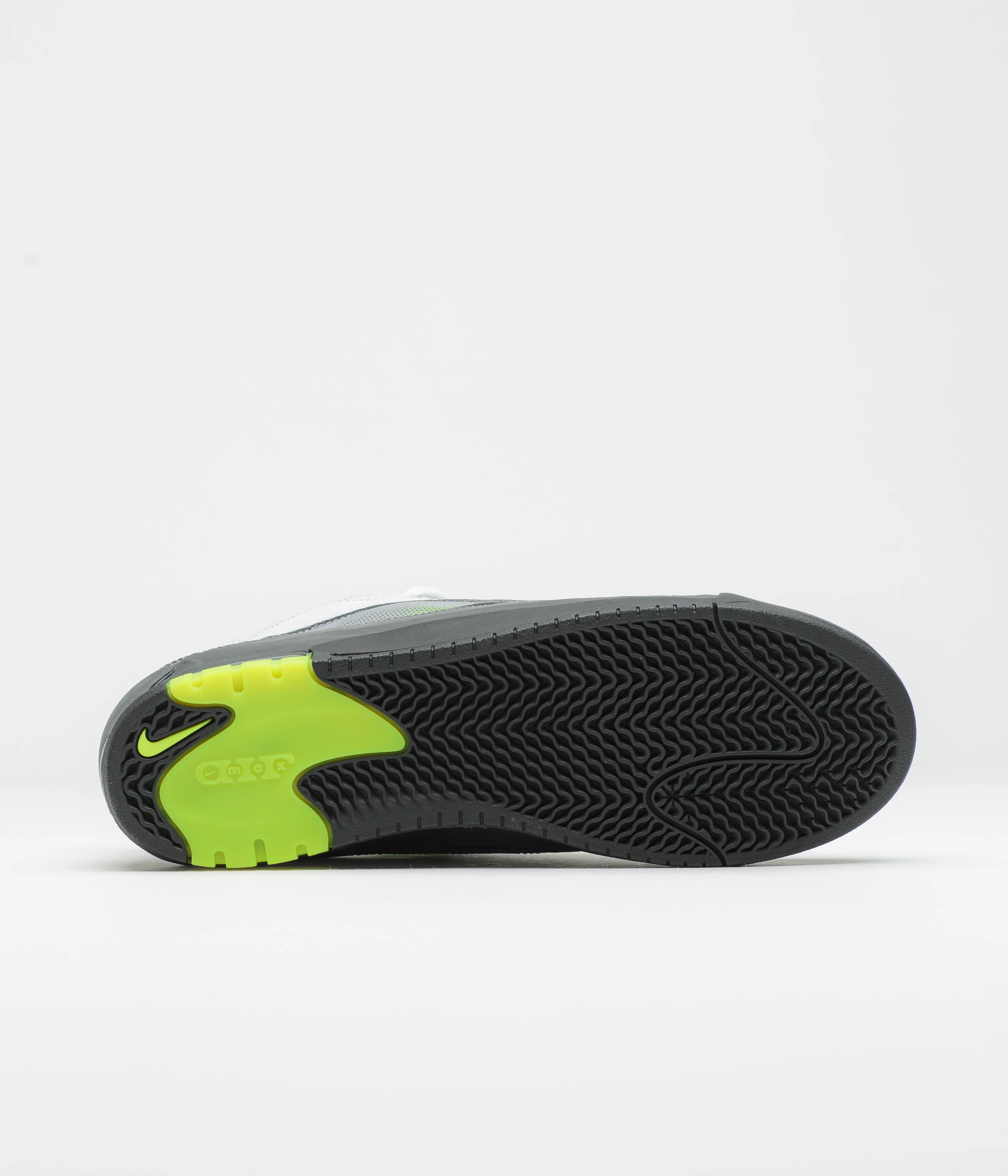 Nike SB Air Max Ishod Shoes - Black / Neon Yellow - Anthracite - Light Graphite - Image 6