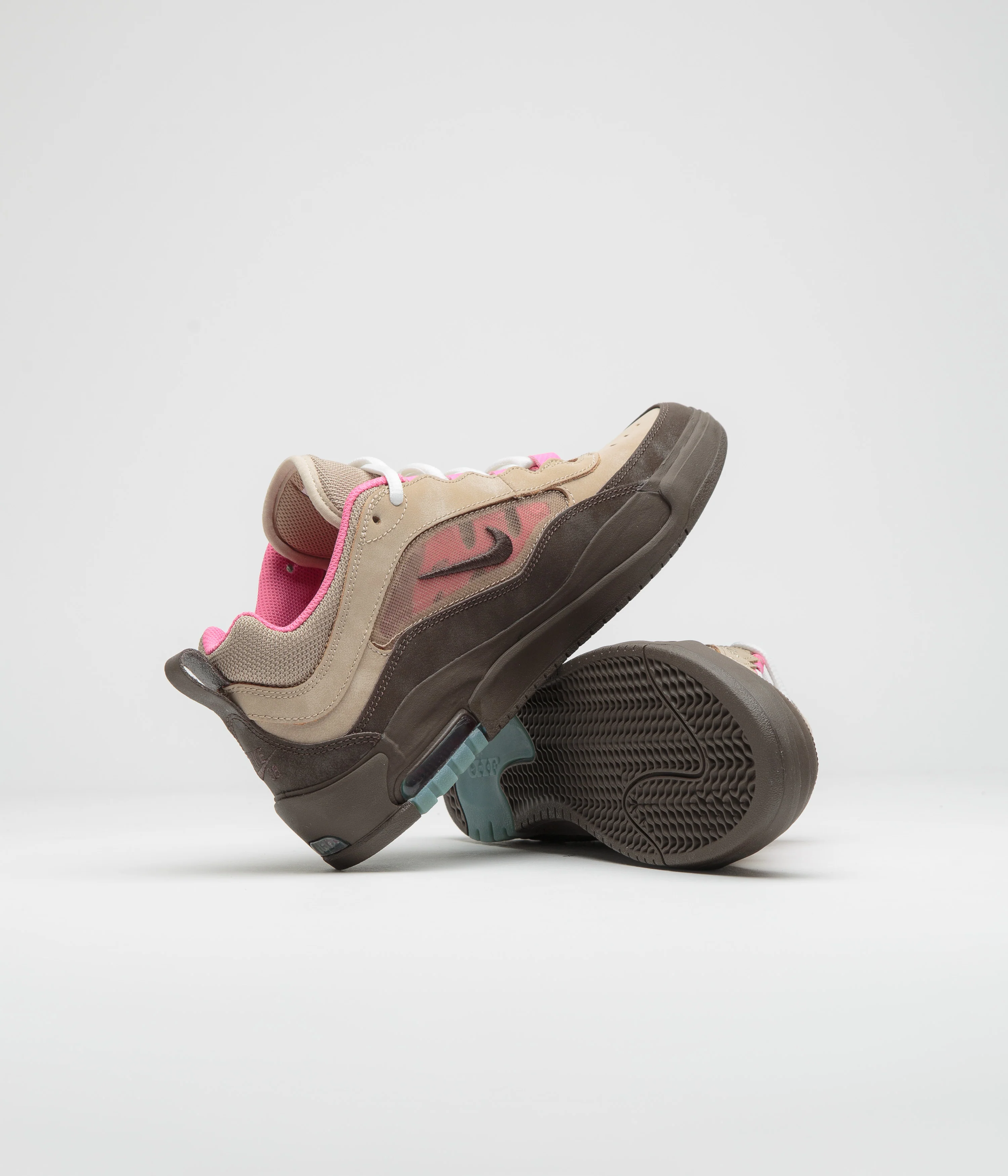 Nike SB Air Max Ishod Shoes - Hemp / Baroque Brown - Pinksicle - Image 5