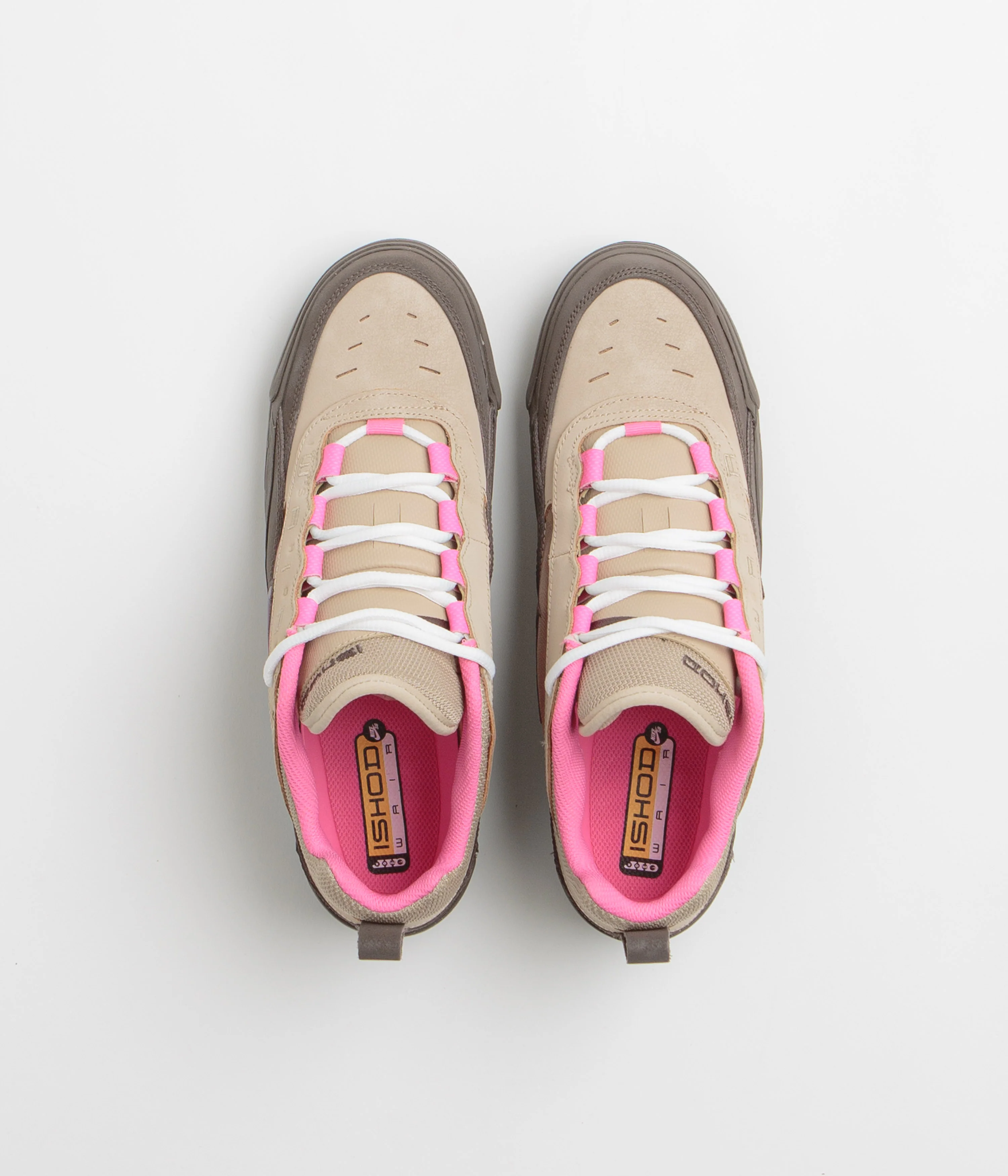 Nike SB Air Max Ishod Shoes - Hemp / Baroque Brown - Pinksicle - Image 7