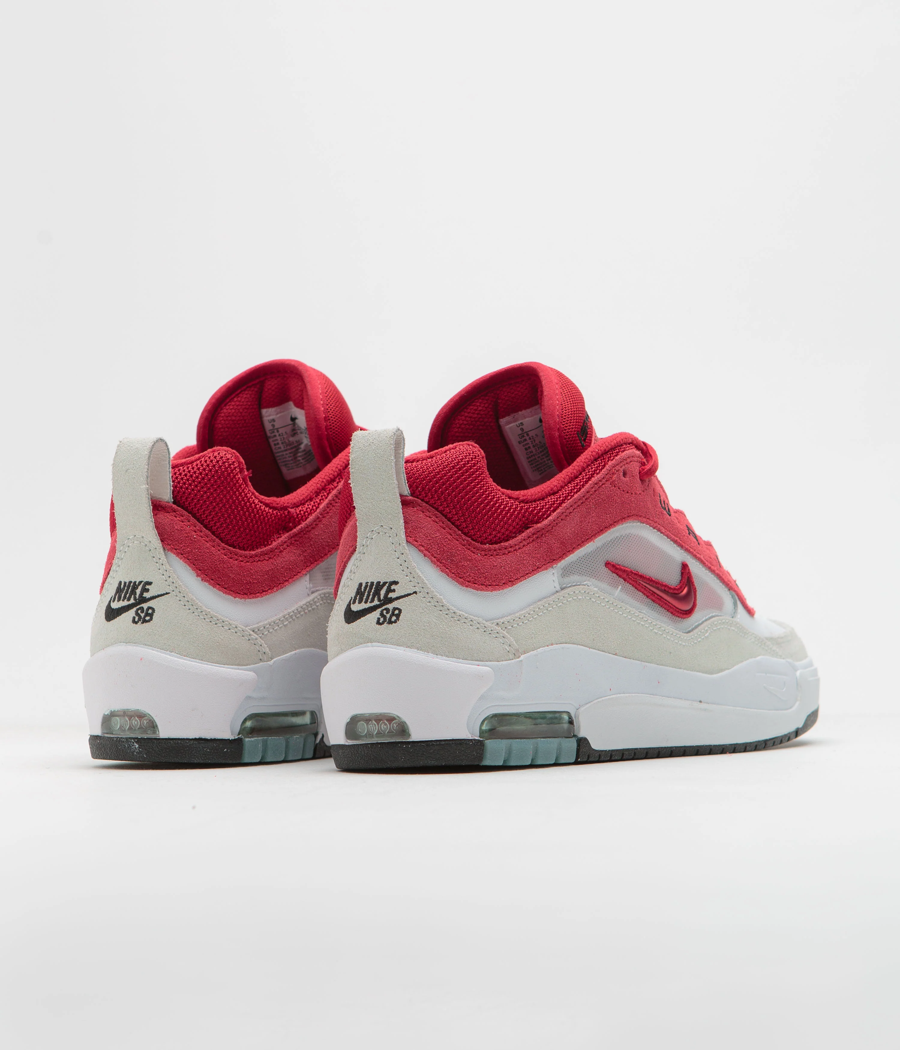 Nike SB Air Max Ishod Shoes - White / Varsity Red - Summit White - Image 4