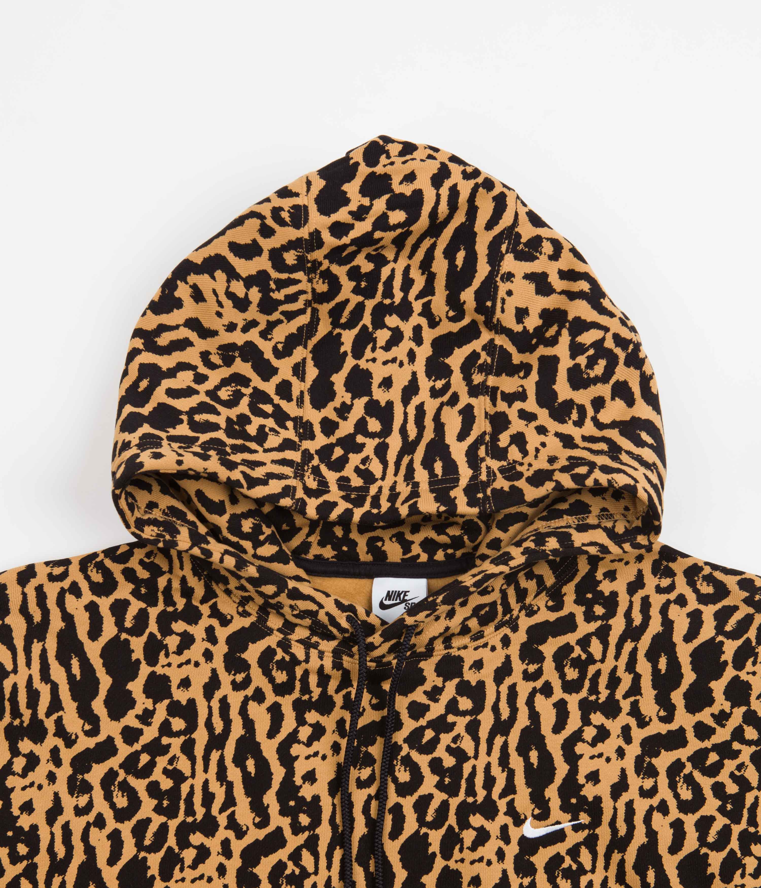 Nike SB Animal Print Hoodie - Elemental Gold - Image 4