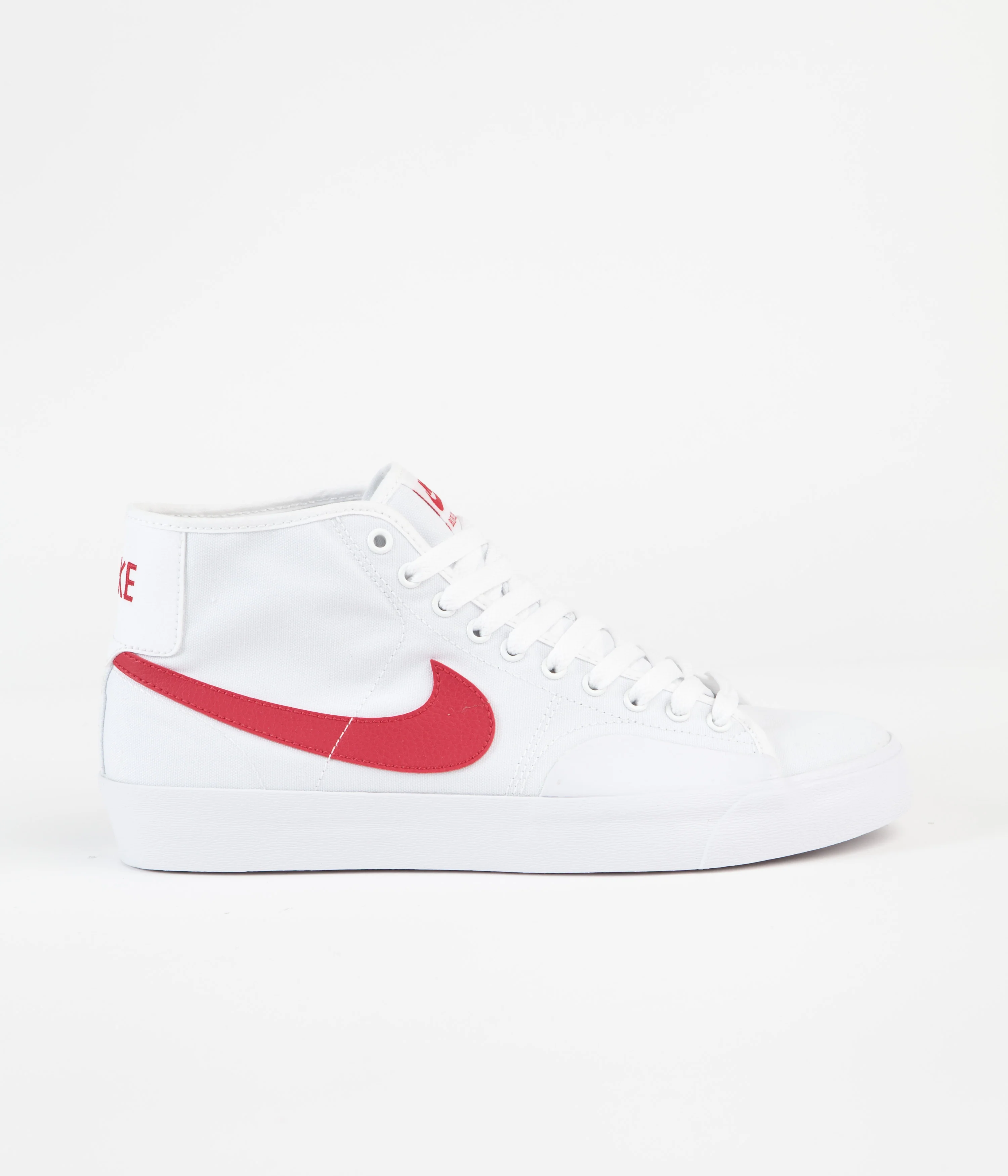 Nike SB Blazer Court Mid Shoes - White / University Red - White