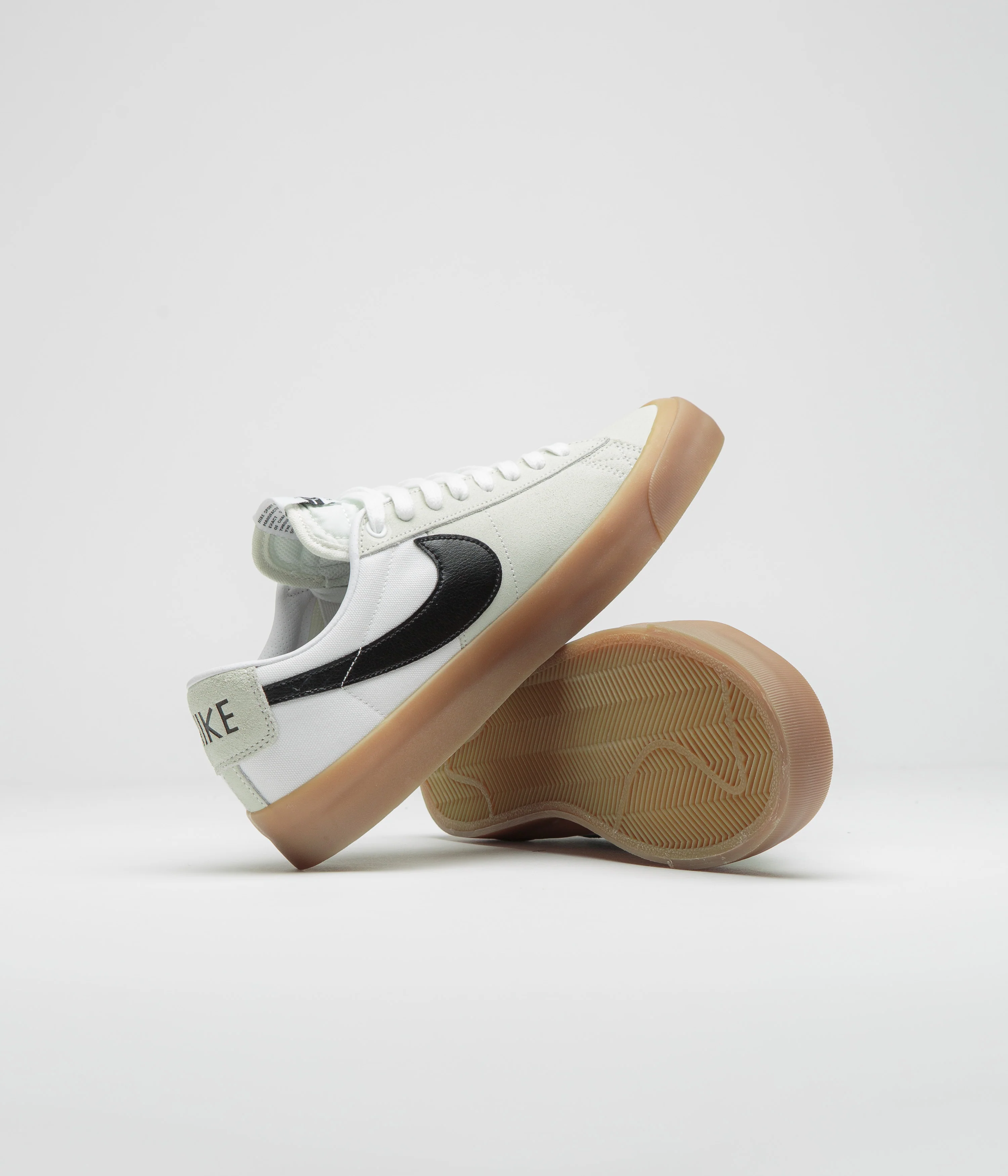 Nike SB Blazer Low Pro GT Shoes - White / Black - White - White - Image 5