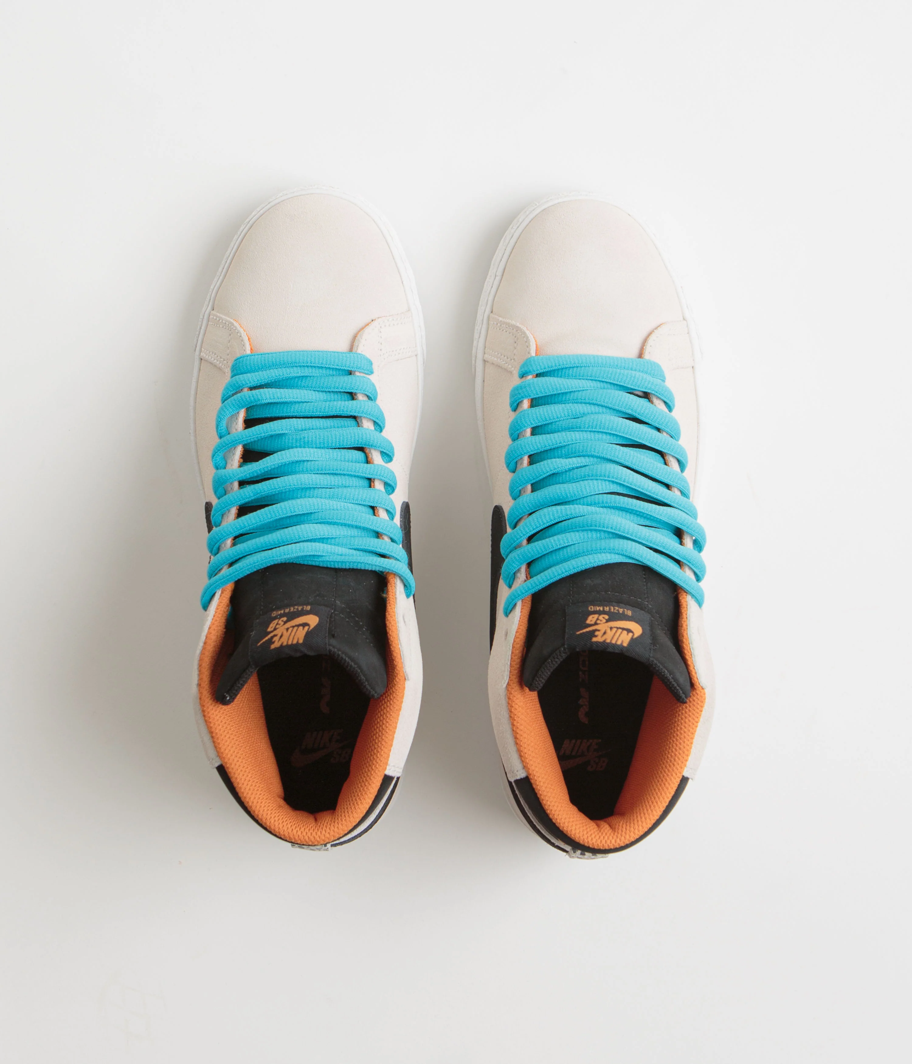 Nike SB Blazer Mid Electric Shoes - Phantom / Black - Monarch - Summit White - Image 8