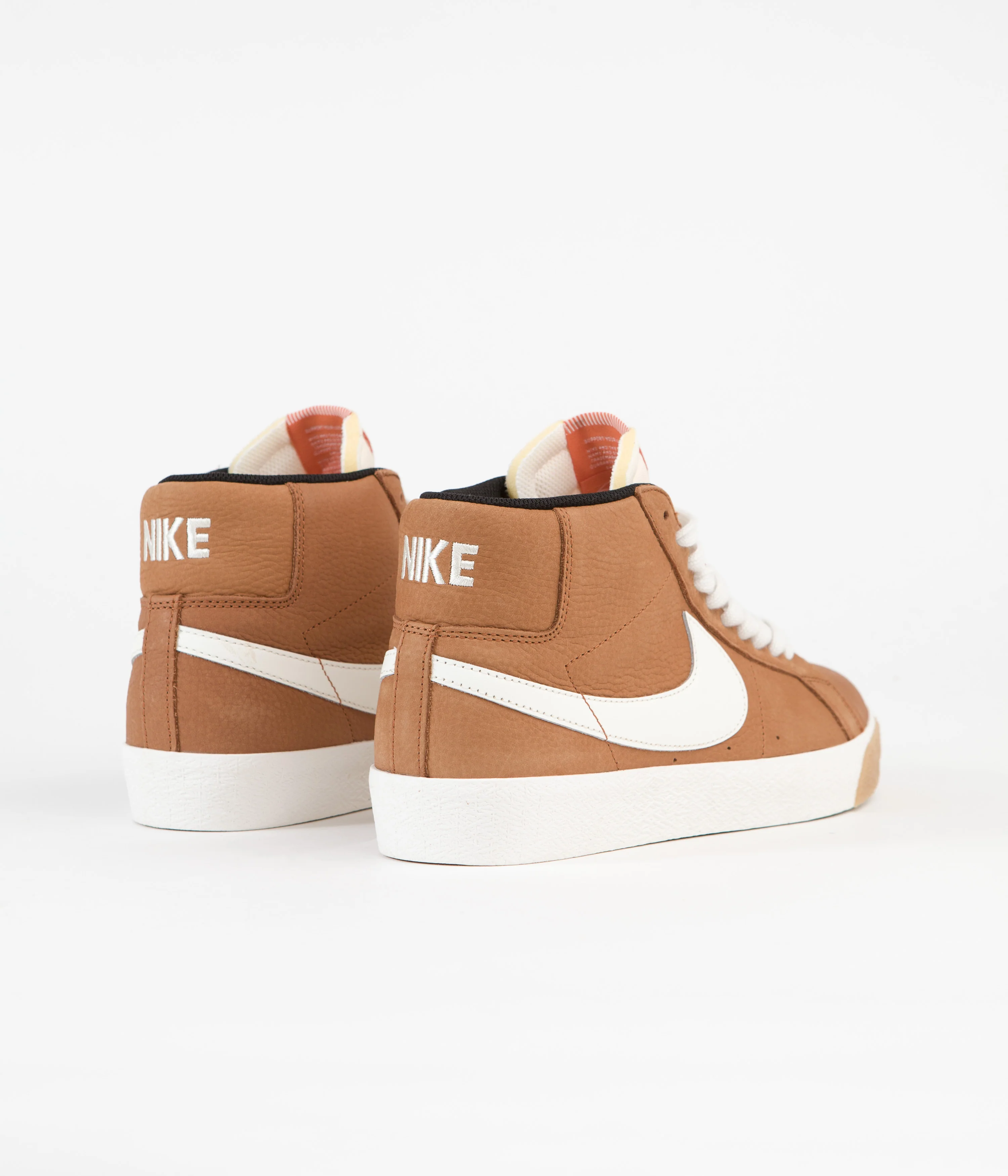 Nike SB Blazer Mid Orange Label Shoes - Dark Russet / Sail - Dark Russet - Black - Image 4