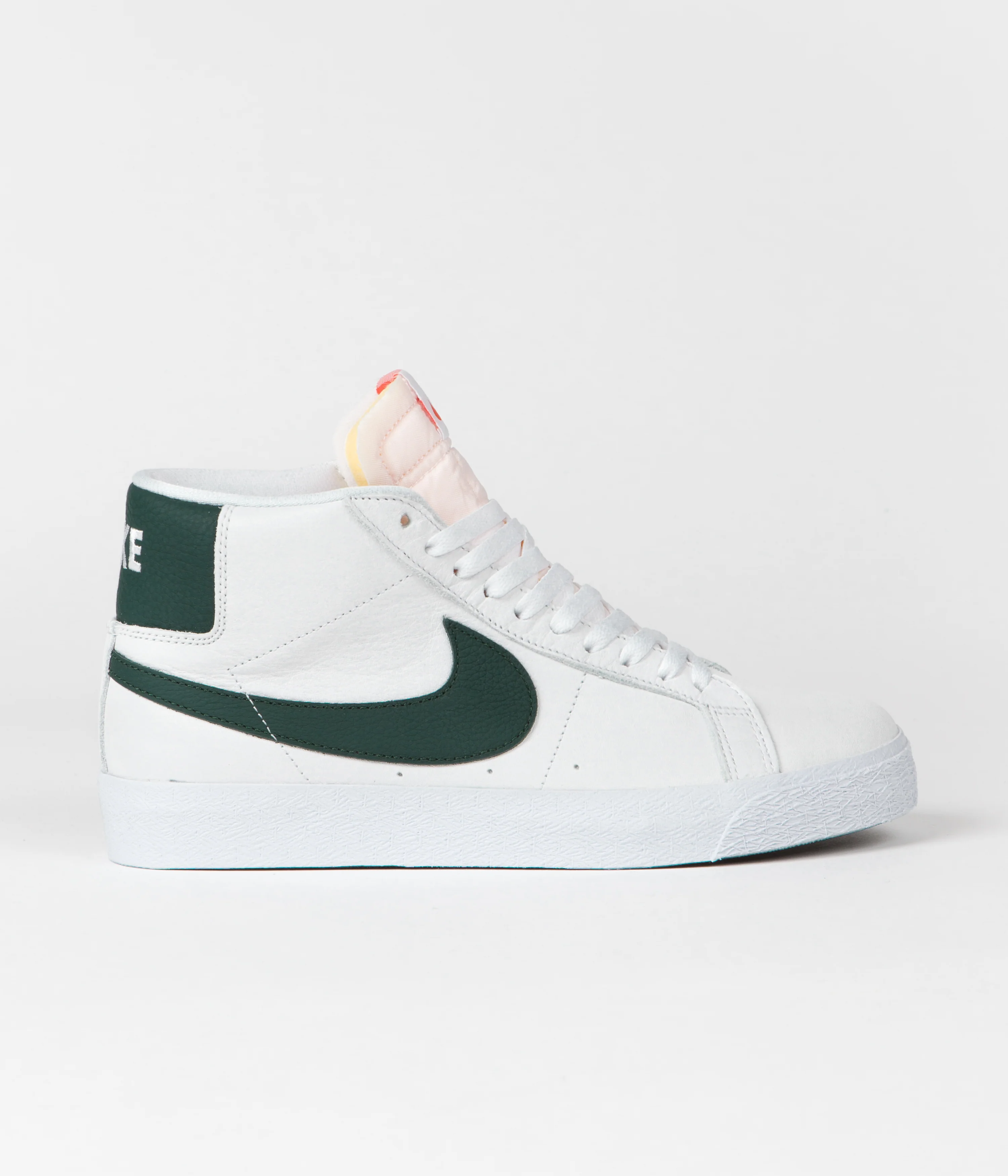 Nike SB Blazer Mid Orange Label Shoes - White / Pro Green - White - Pro Green