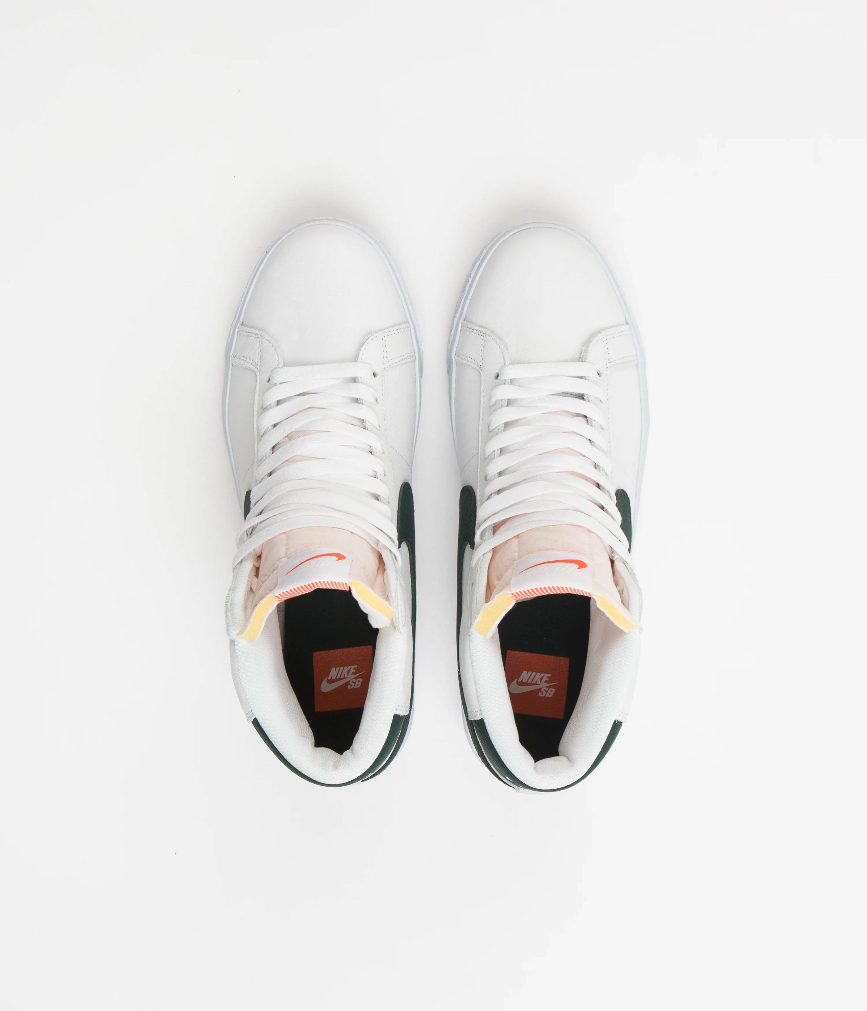 Nike SB Blazer Mid Orange Label Shoes - White / Pro Green - White - Pro Green - Image 7