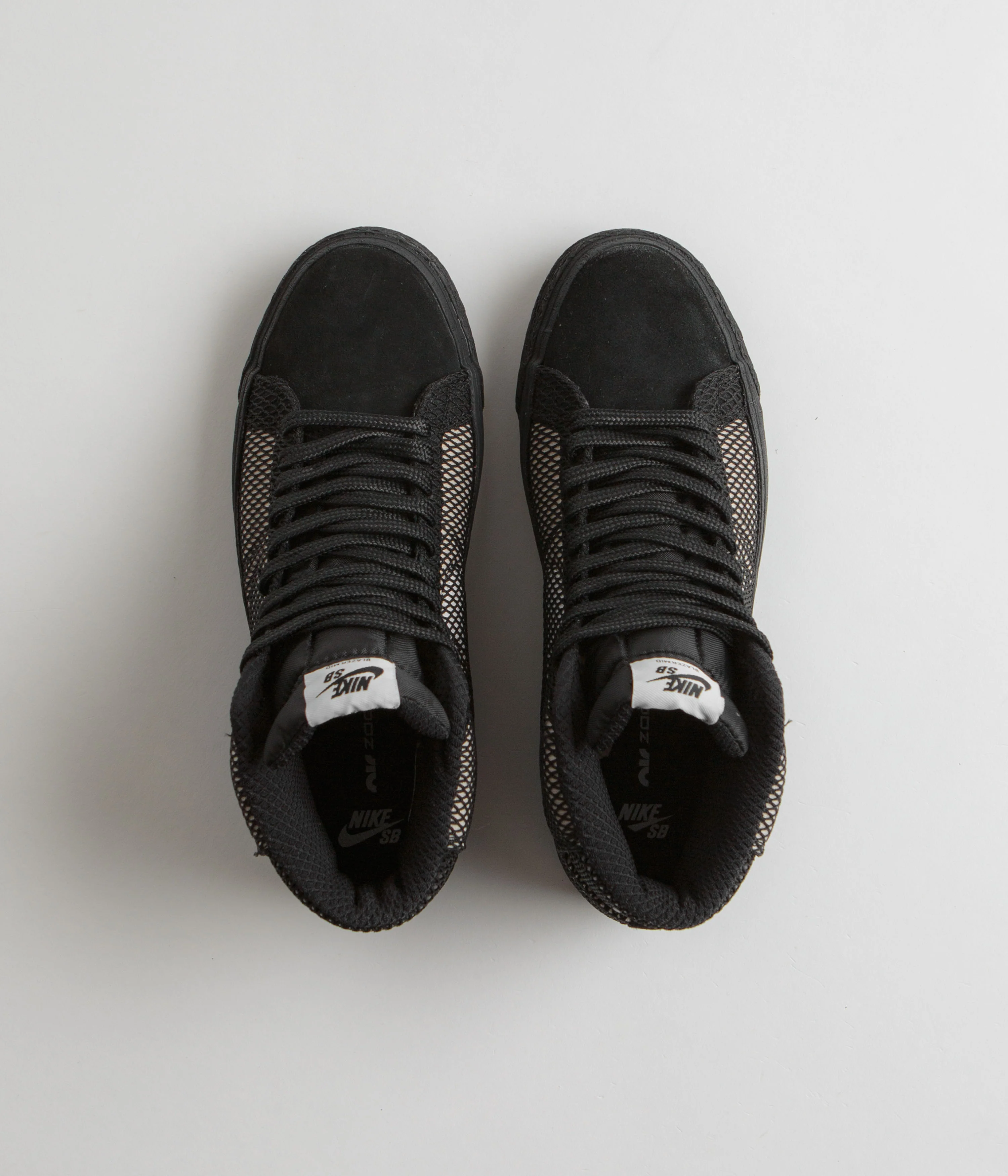 Nike SB Blazer Mid Premium Shoes - White / Black - White - Black - Image 7
