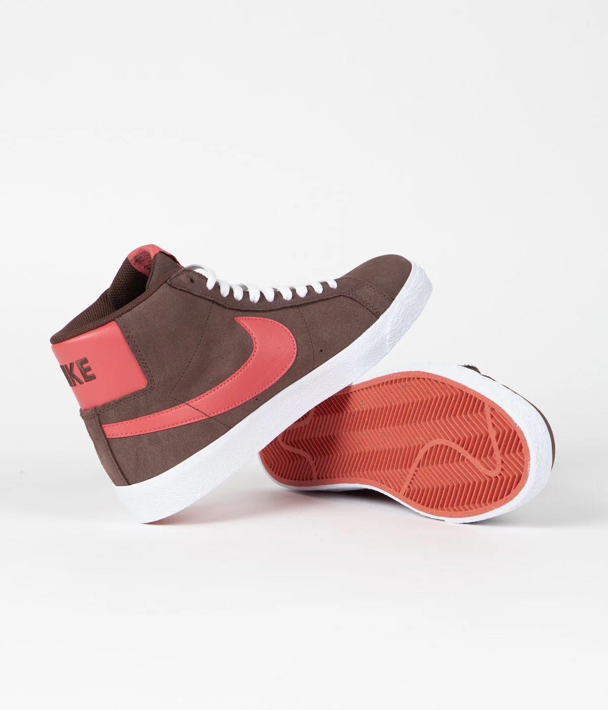 Nike SB Blazer Mid Shoes - Baroque Brown / Adobe - Baroque Brown - White - Image 6