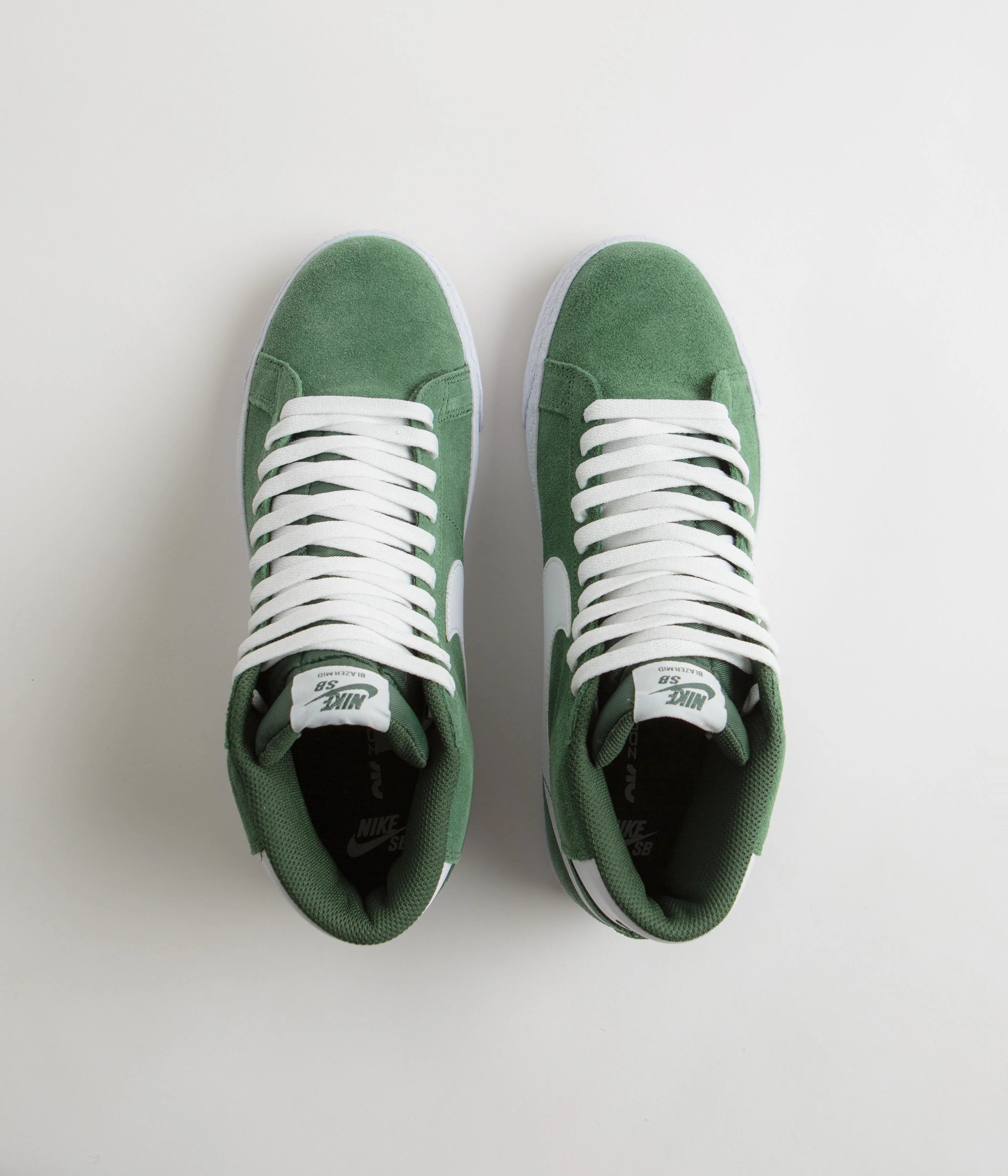Nike SB Blazer Mid Shoes - Fir / White - Fir - White - Image 7