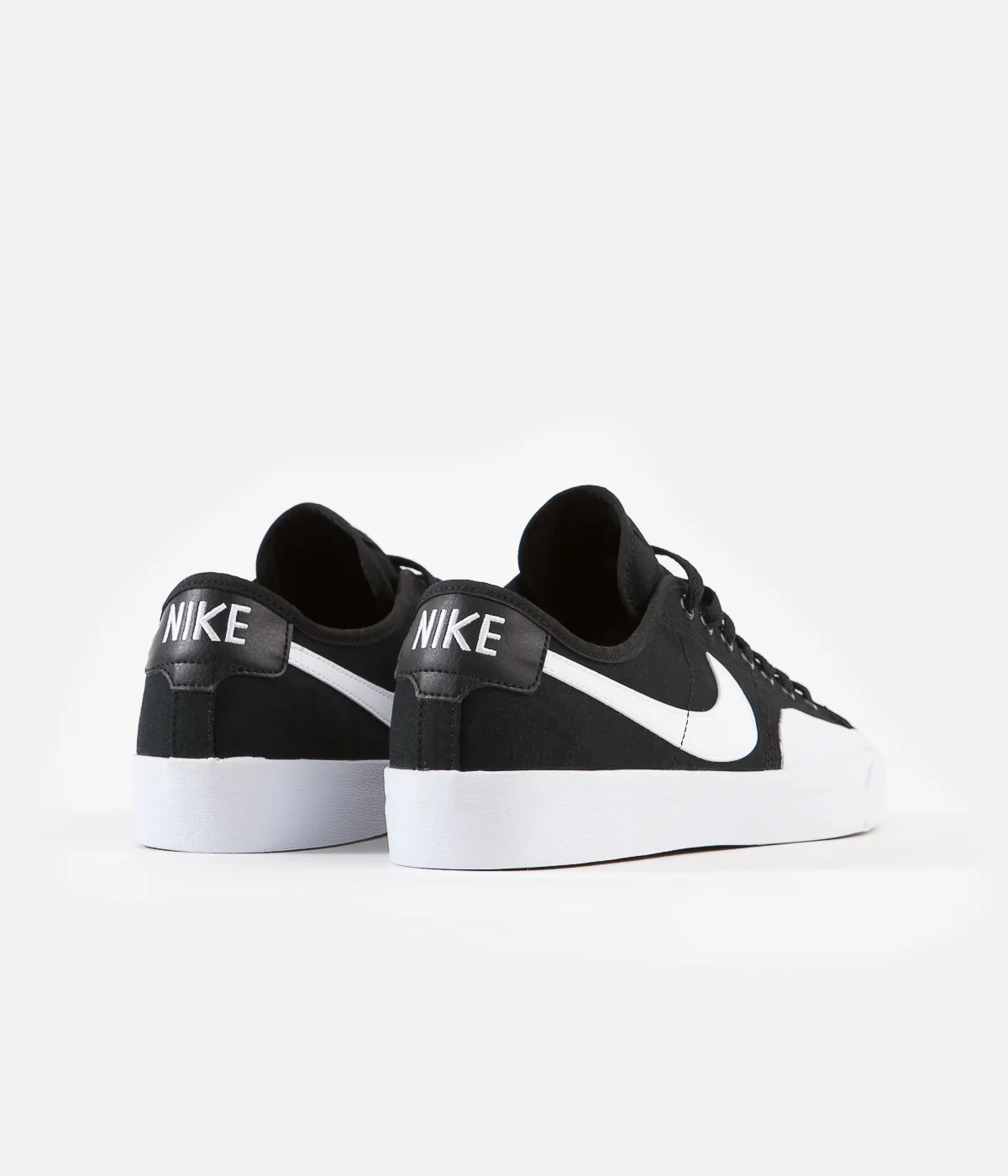 Nike SB Blazer Court Shoes - Black / White - Black - Gum Light Brown - Image 4