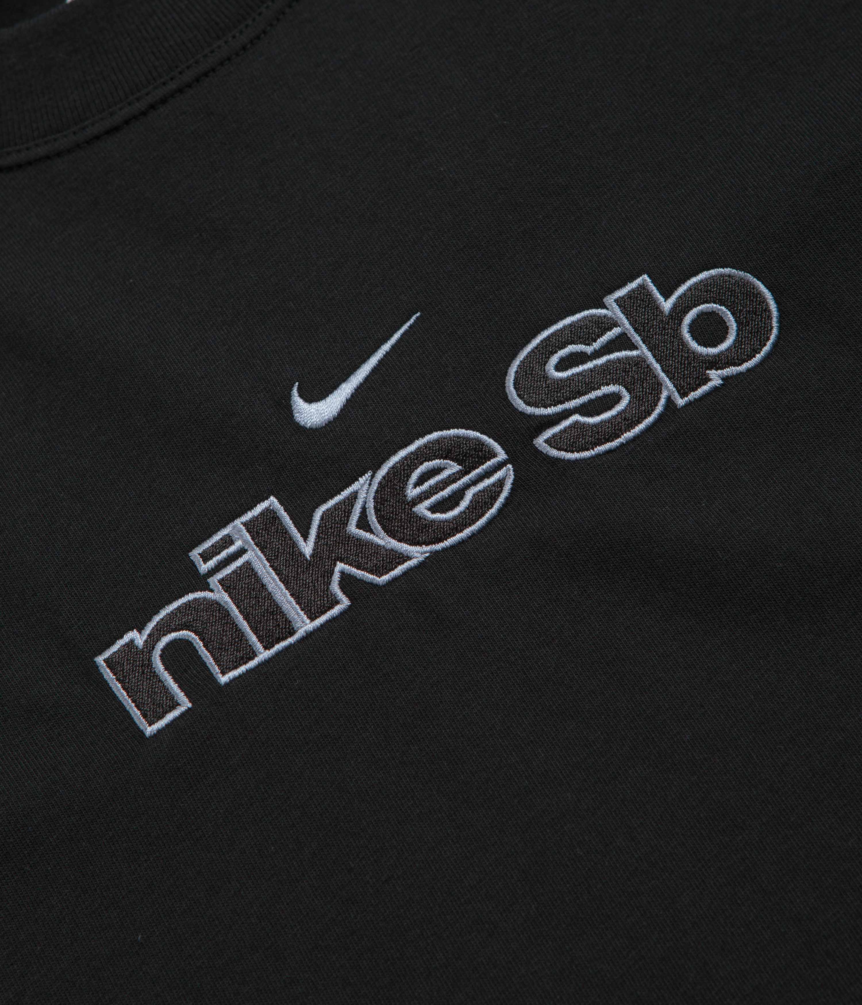 Nike SB Boxy Logo T-Shirt - Black - Image 3
