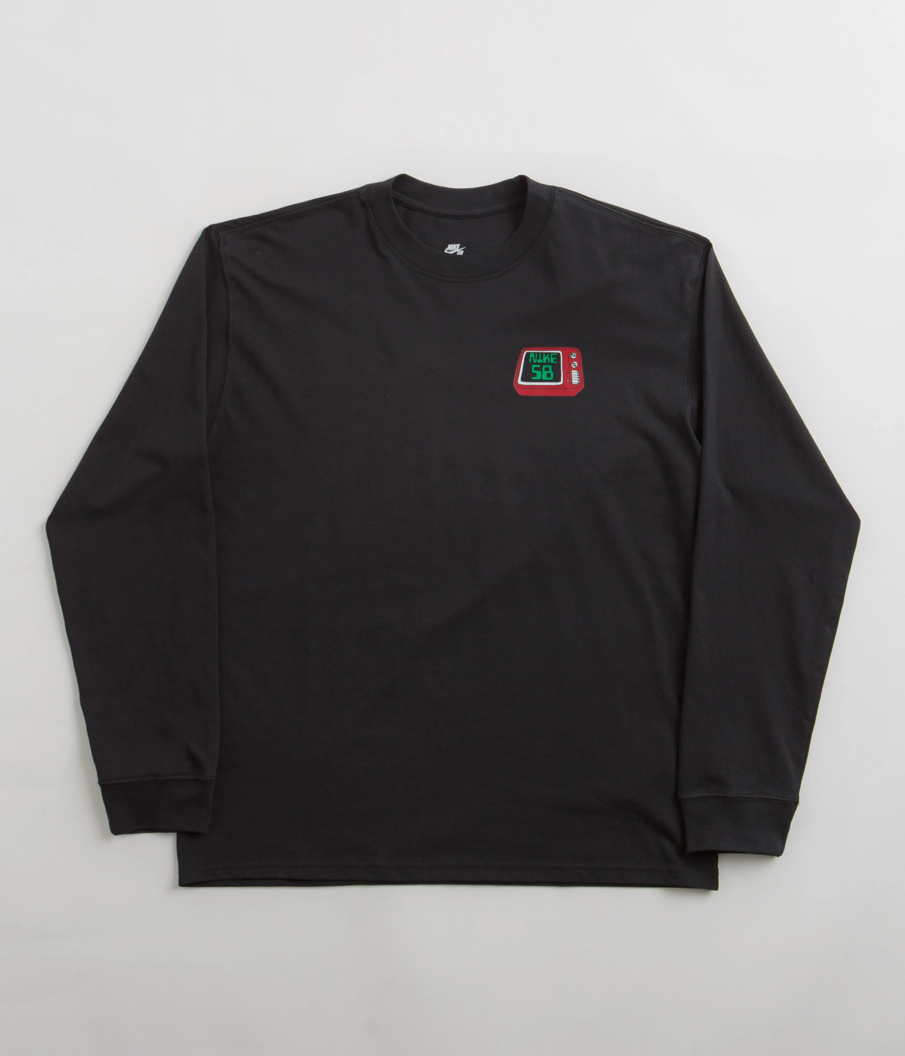 Nike SB Brainwash Long Sleeve T-Shirt - Black - Image 2