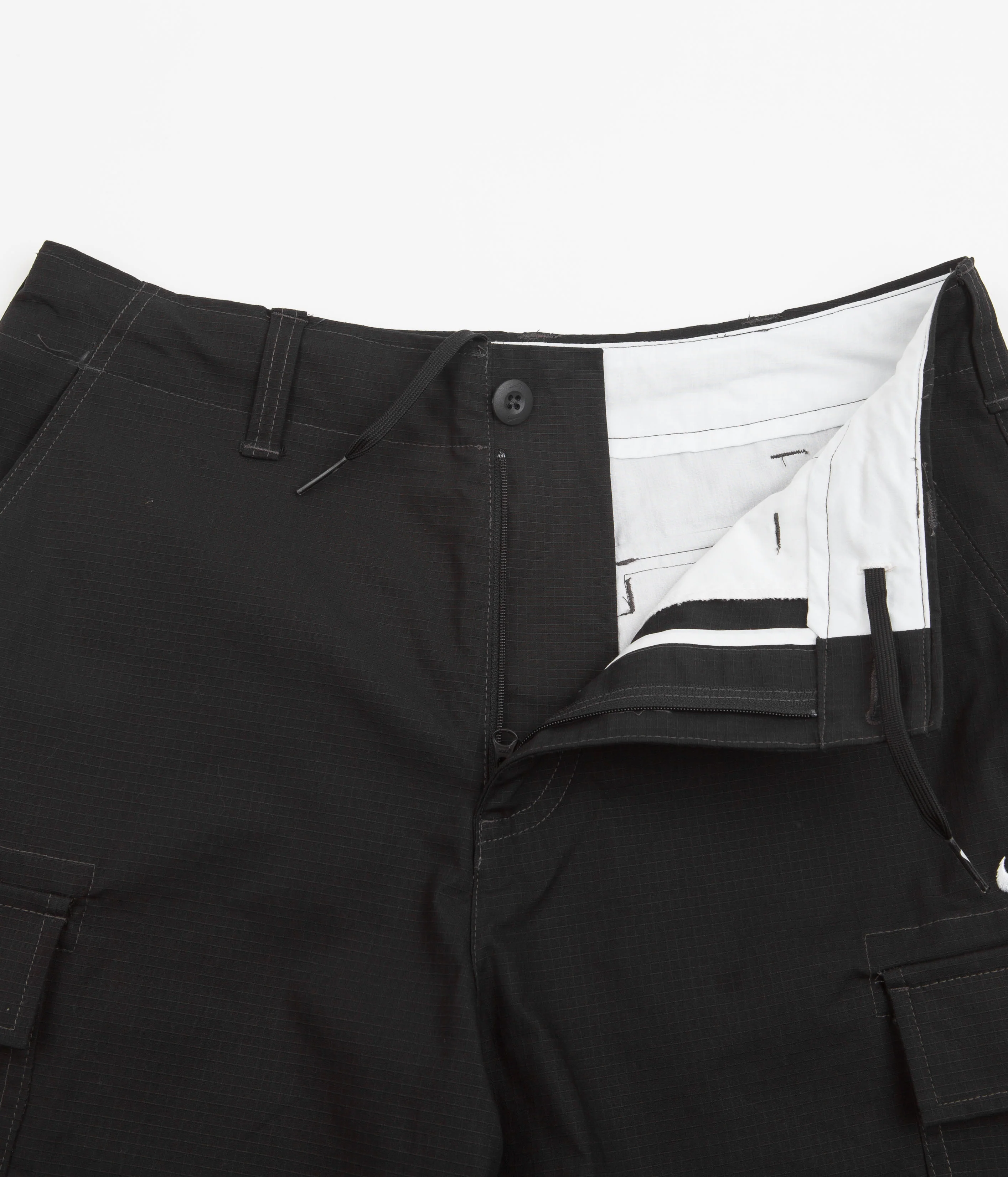 Nike SB Cargo Shorts - Black / White - Image 6