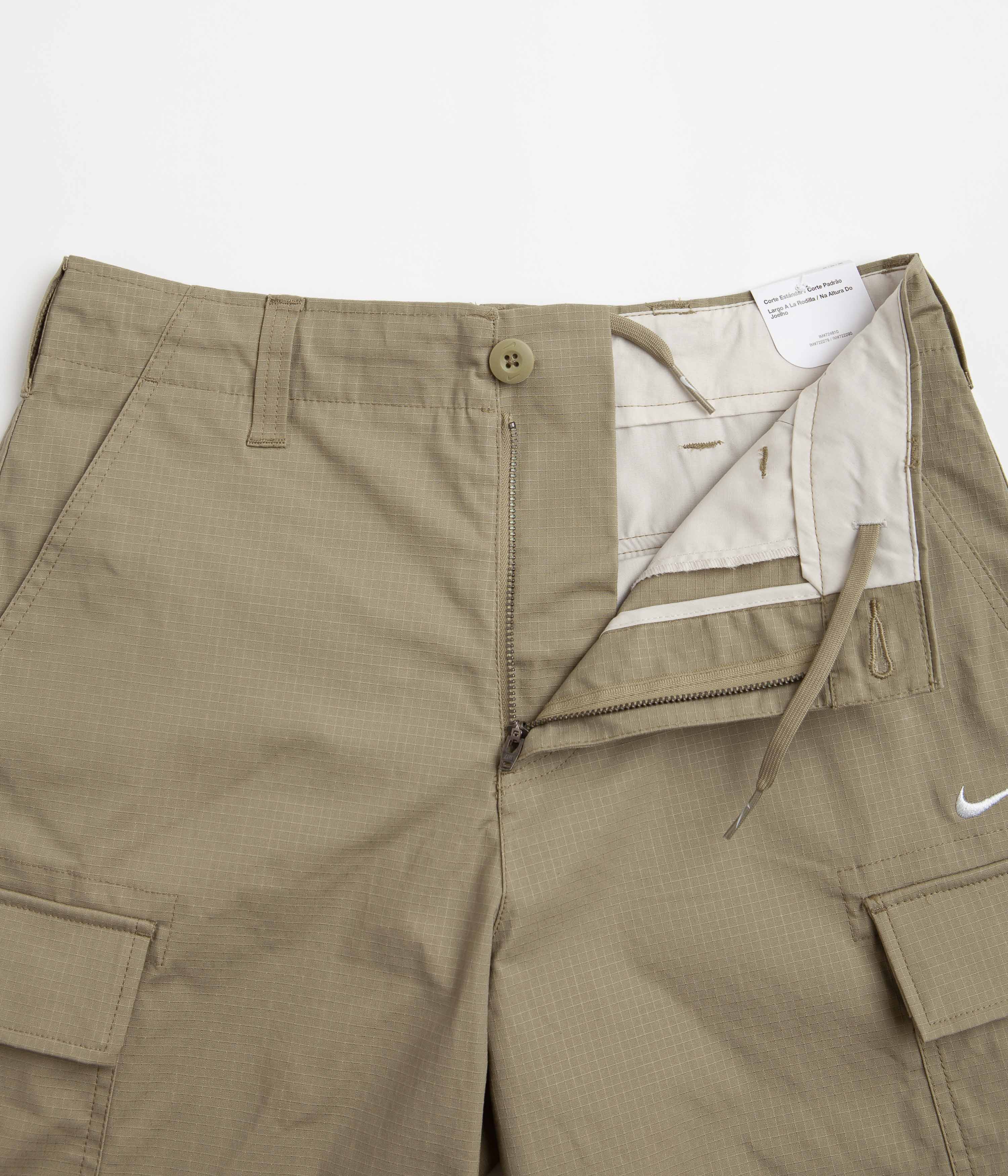 Nike SB Cargo Shorts - Neutral Olive / White - Image 5