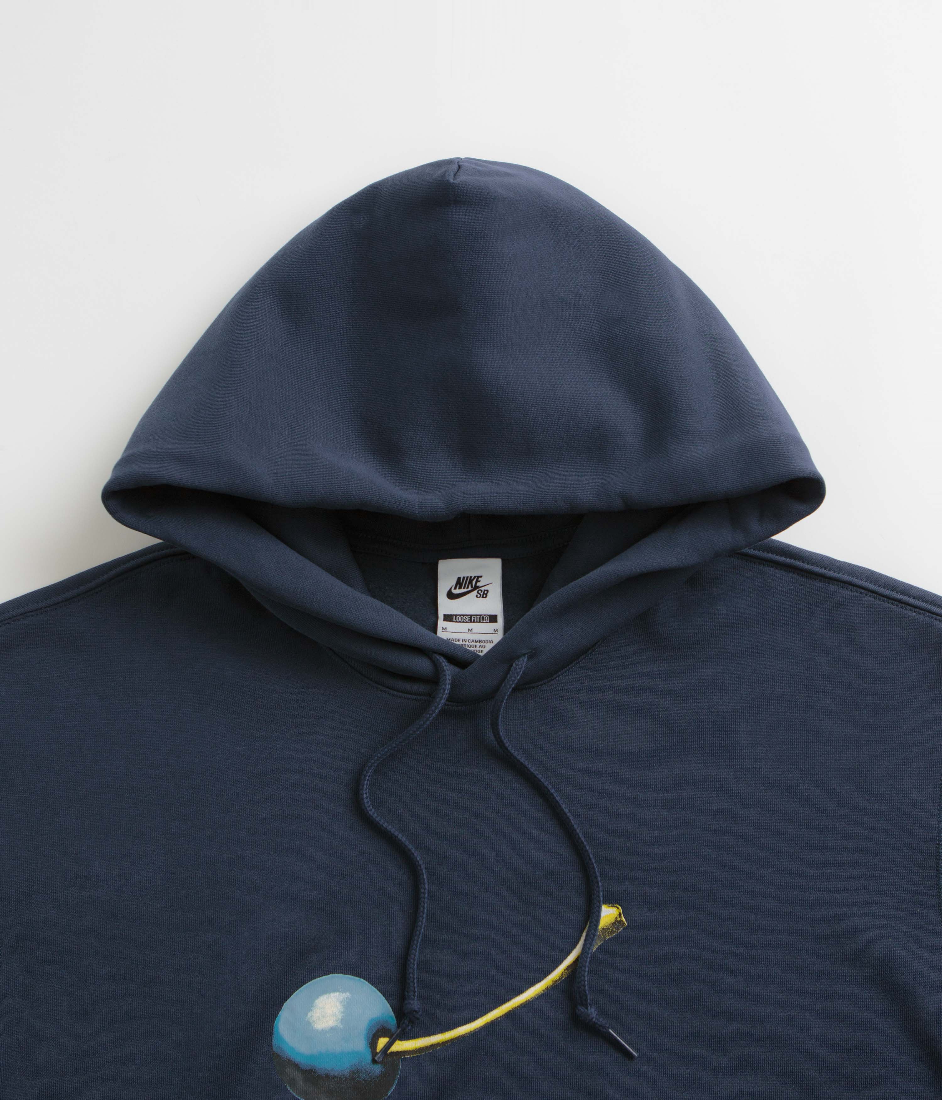 Nike SB Cherry Hoodie - Armory Navy / White - Image 2